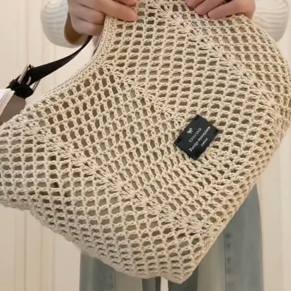 New Single Shoulder Crossbody Woven Bag
