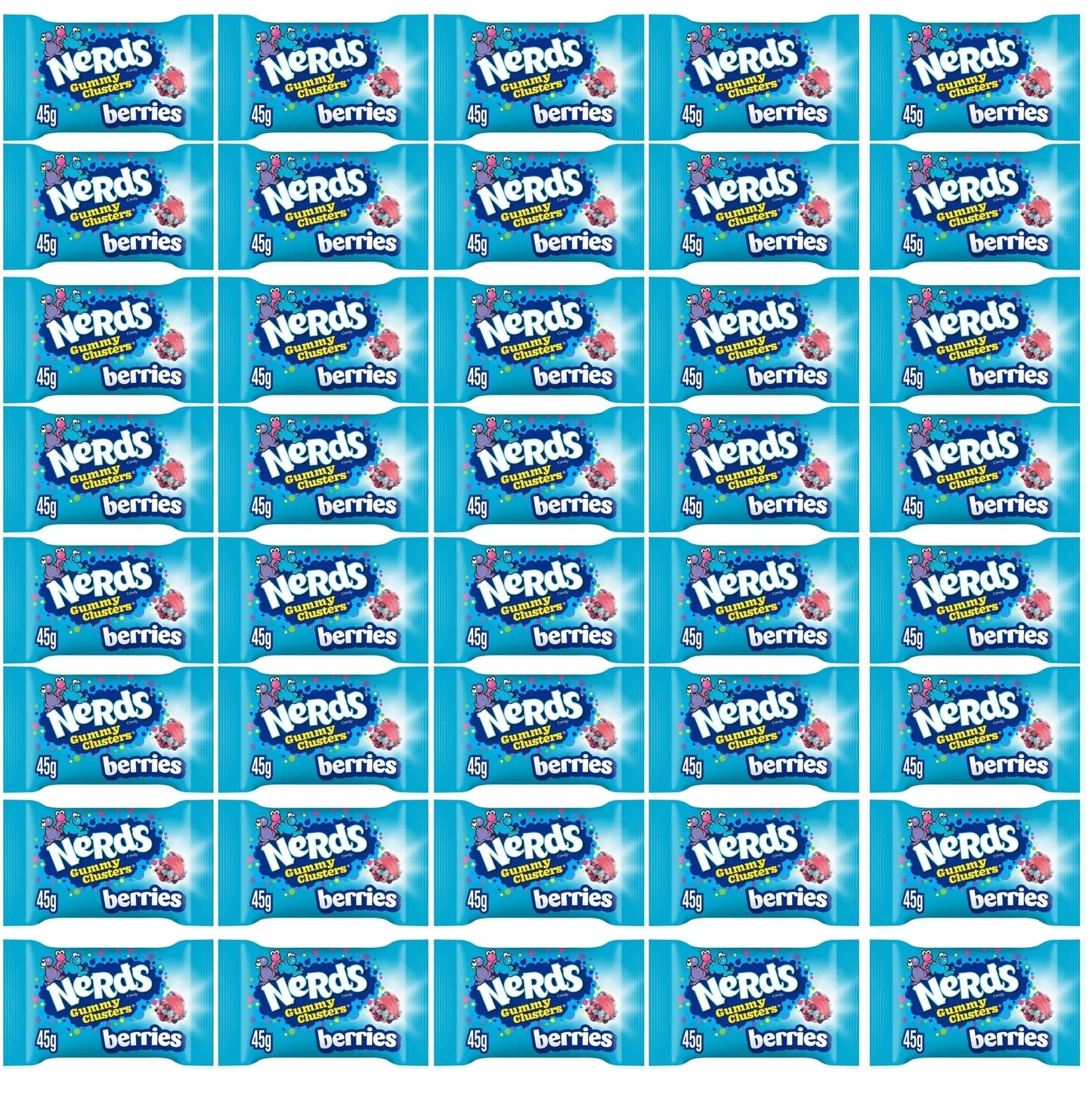 40 x Nerds Gummy Clusters Berries Fruit-Flavour Candy 45G