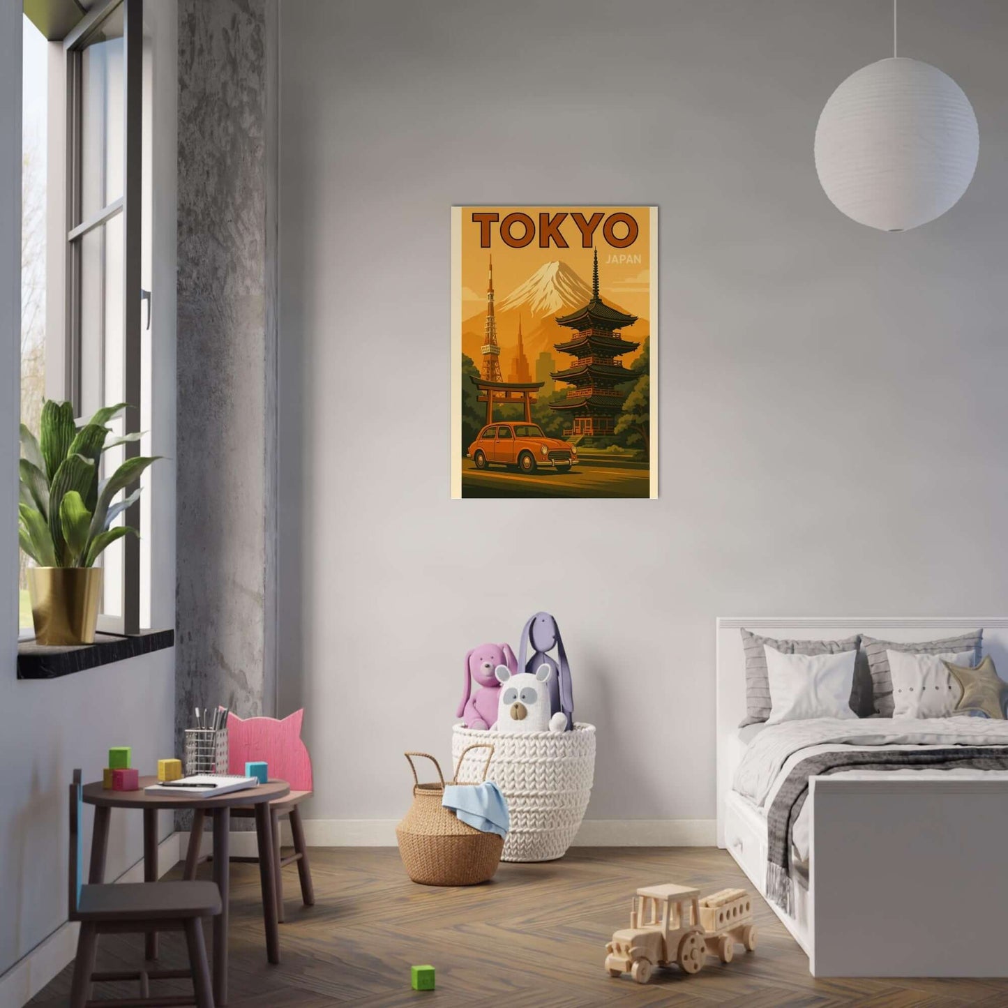 Vintage Tokyo Travel Poster