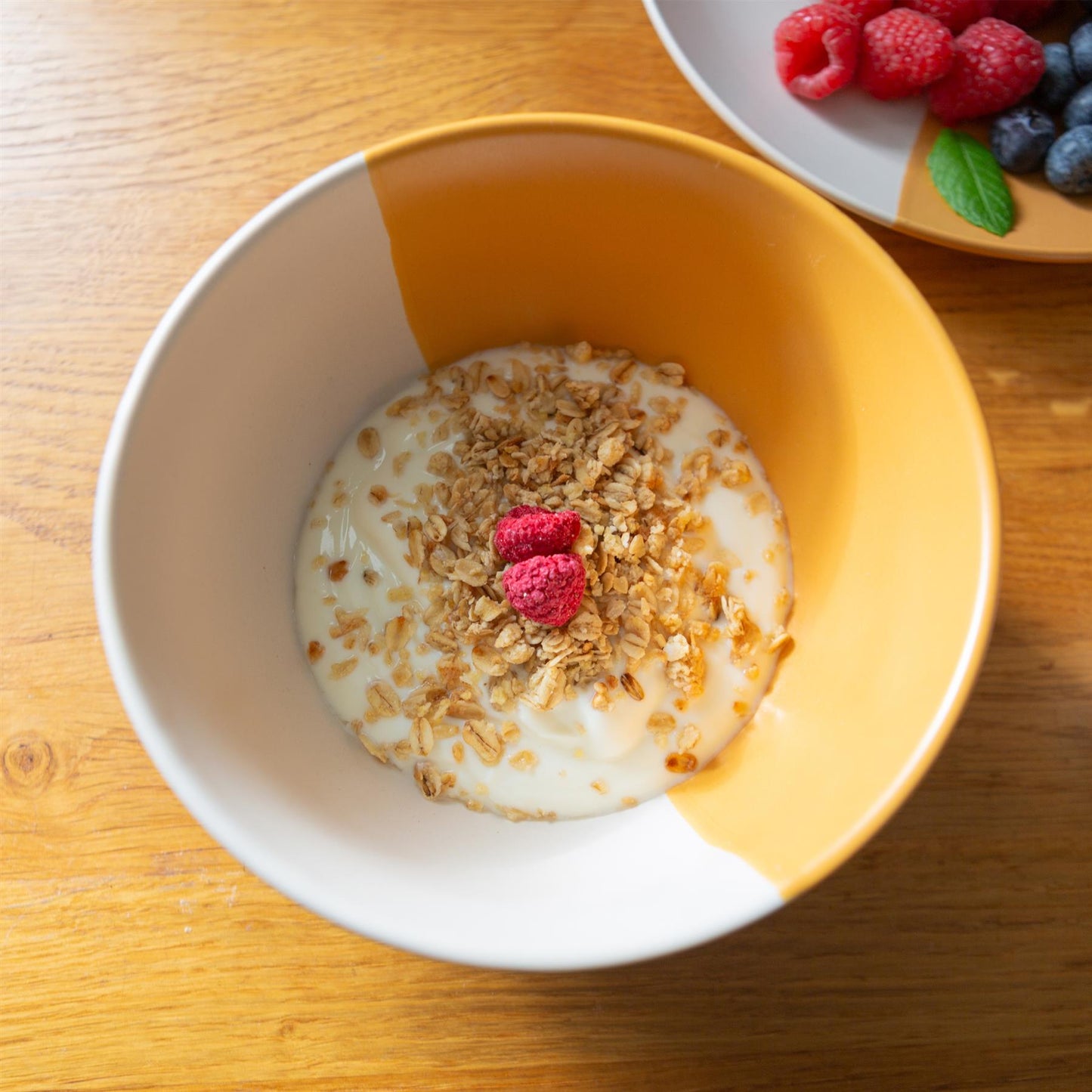 16.5cm Colour Block Stoneware Cereal Bowls - Pack of 4