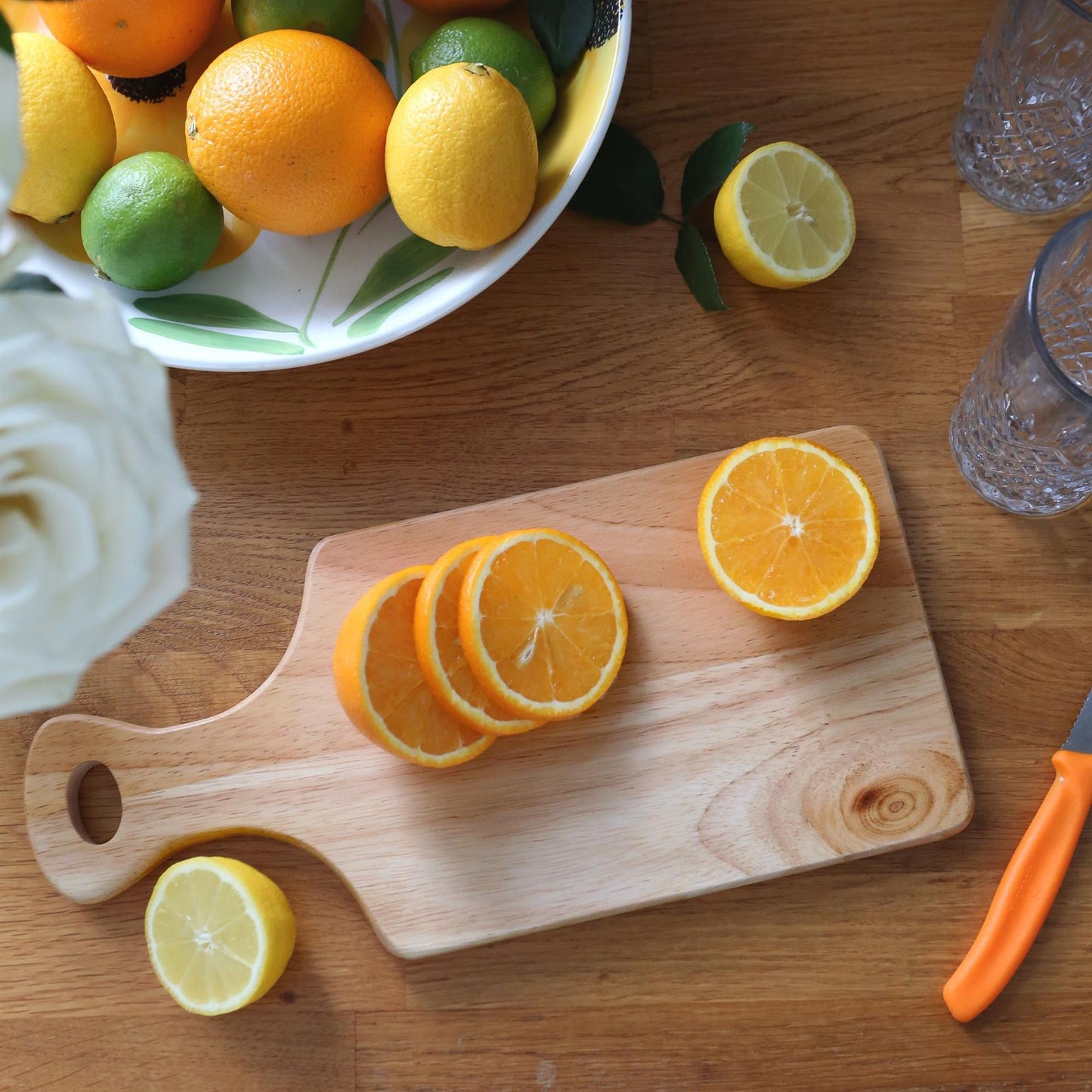 34cm x 16cm Wooden Chopping Board with Handle