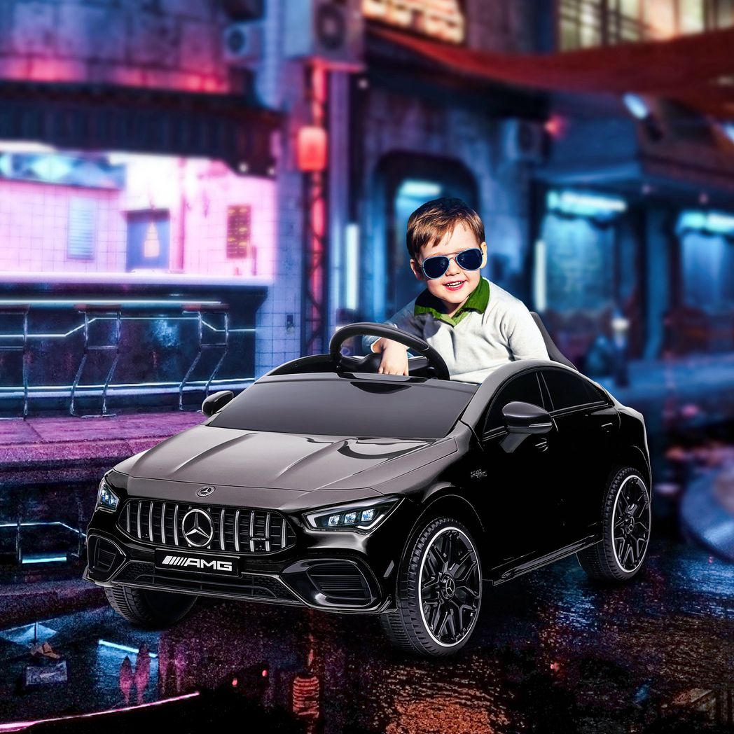 AIYAPLAY Mercedes-AMG CLA 45 Licensed 12V Ride on Car w/ Music