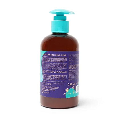 As I Am Born Curly Argan Leave-in Conditioner Nourishing Detangler for Children 8 oz