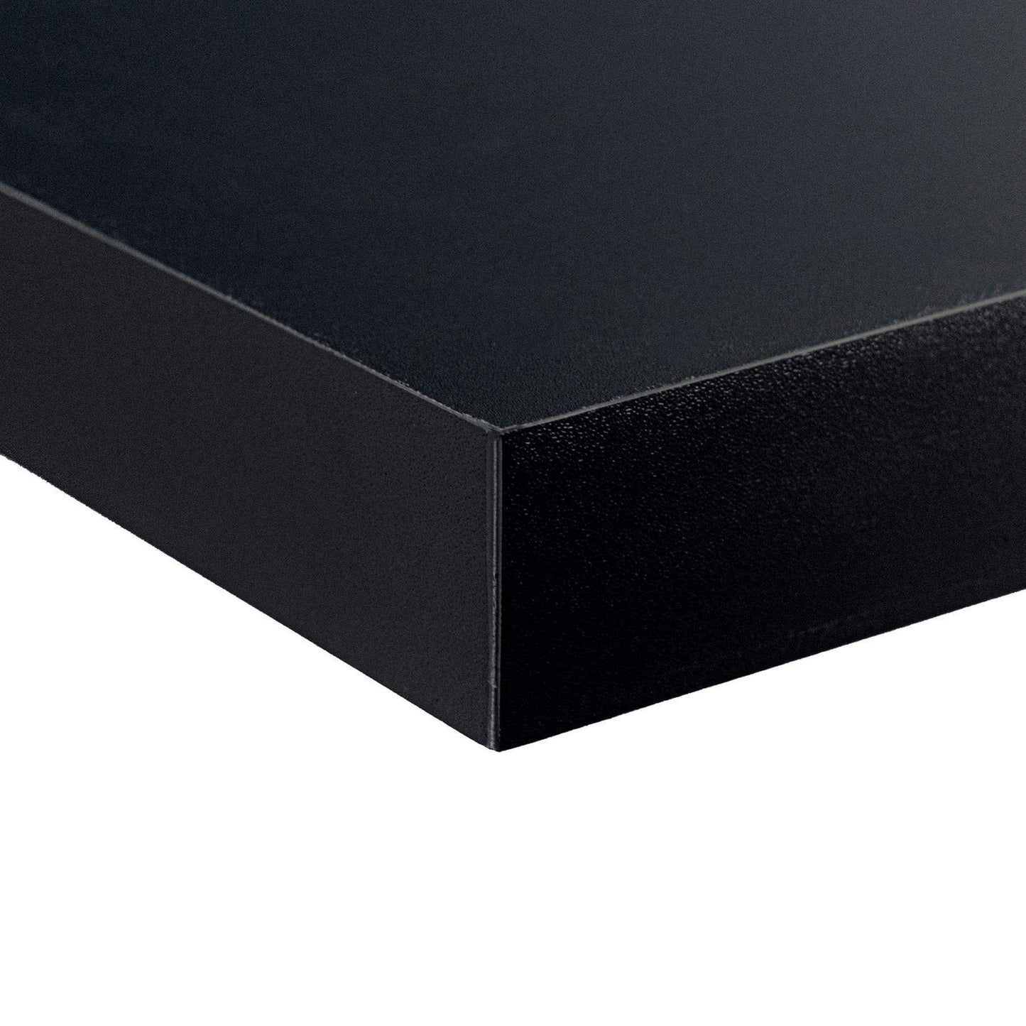 100cm Black Modern Floating Shelves - Pack of Three