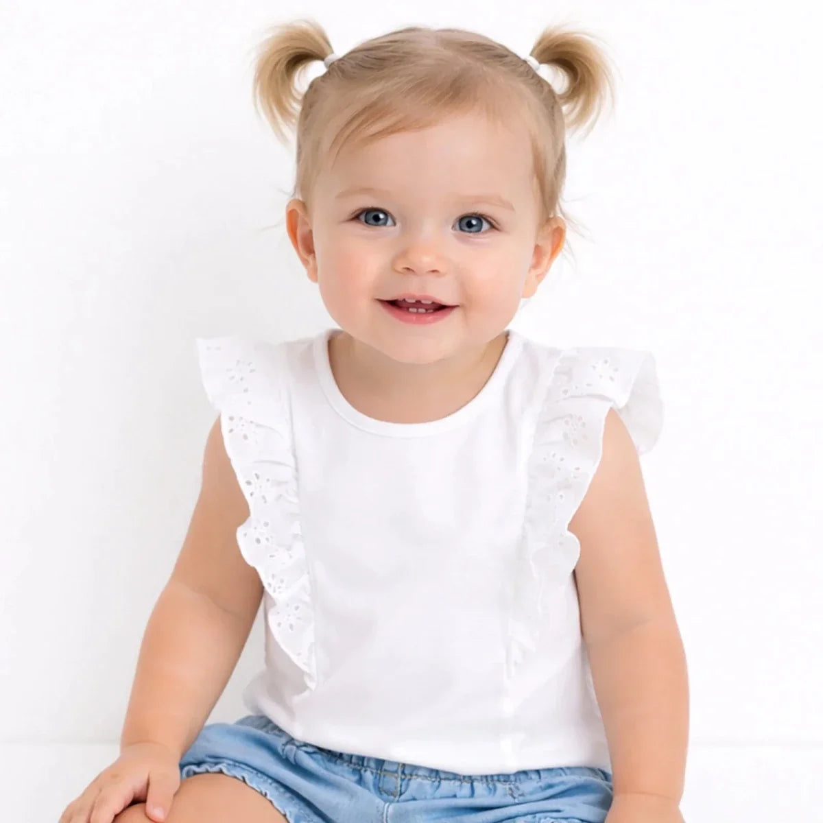 HelloBaby Berry Belle Bluz - Ecru