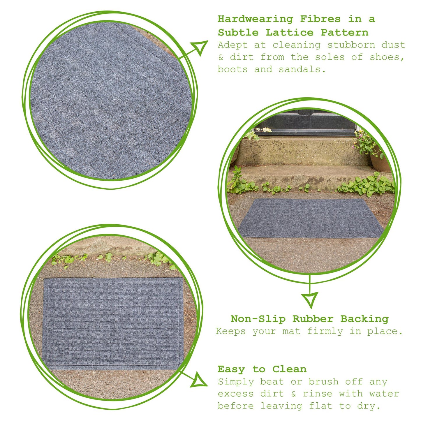 60cm x 40cm Heavy Duty Dirt Trapper Door Mat