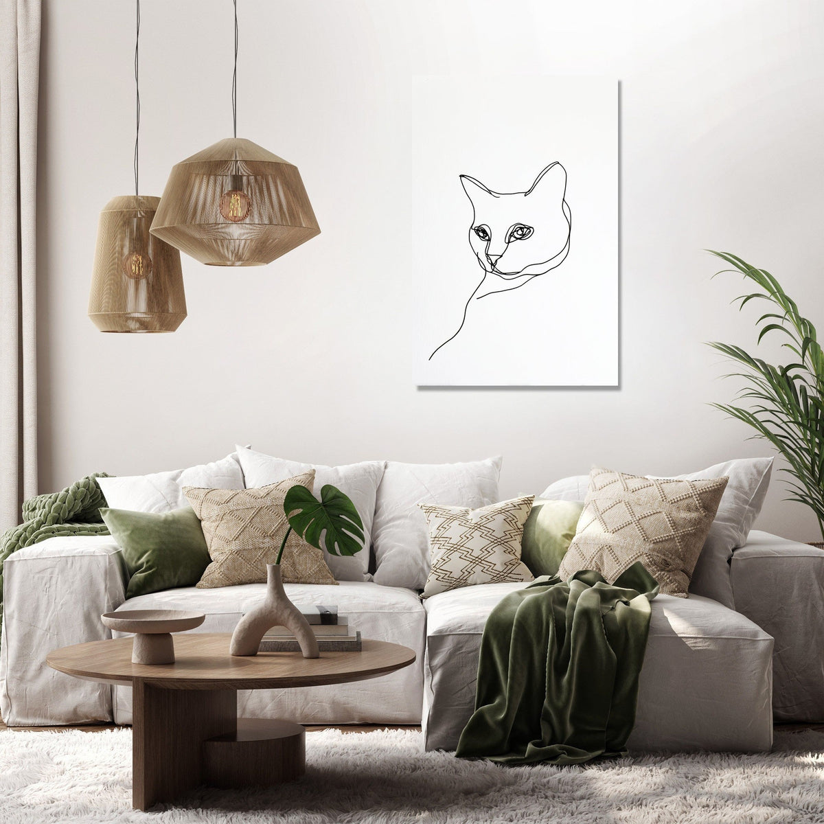 Elegant Feline Canvas