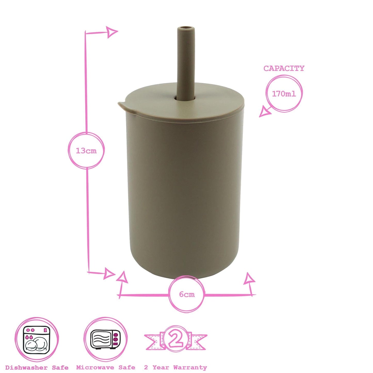 170ml Silicone Baby Training Cup