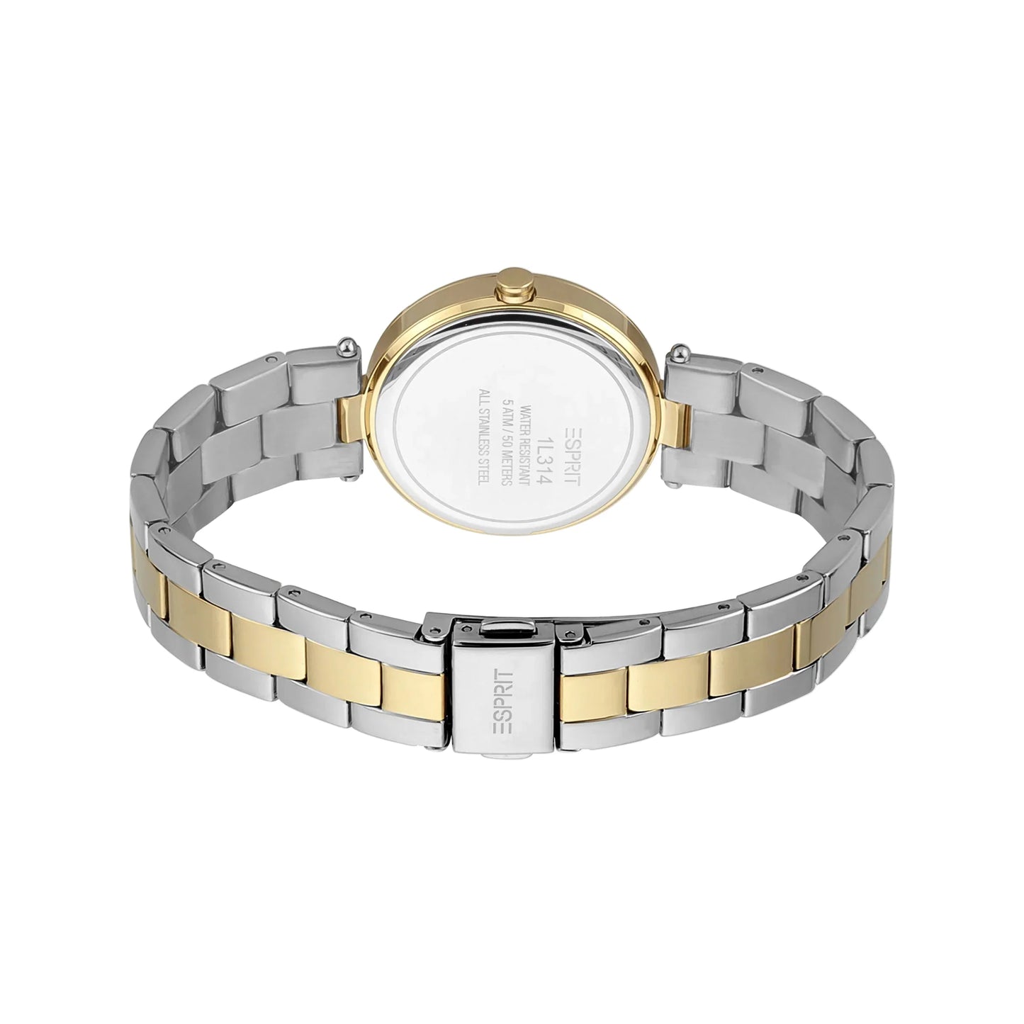 Esprit Women's Silver & Gold Stainless Steel Watch, Silver Dial | Es1l119m0045