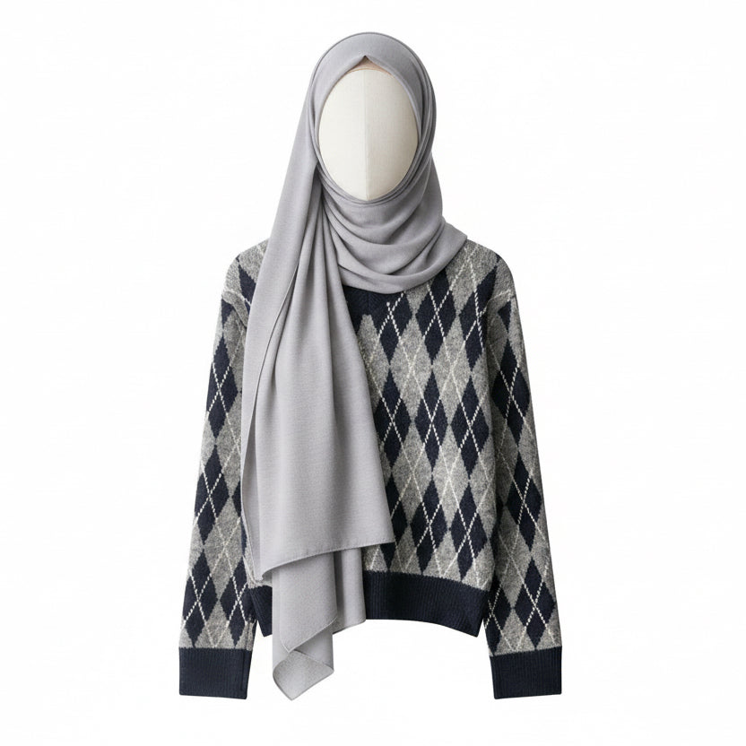 Women's Diamond Pattern Knit Sweater