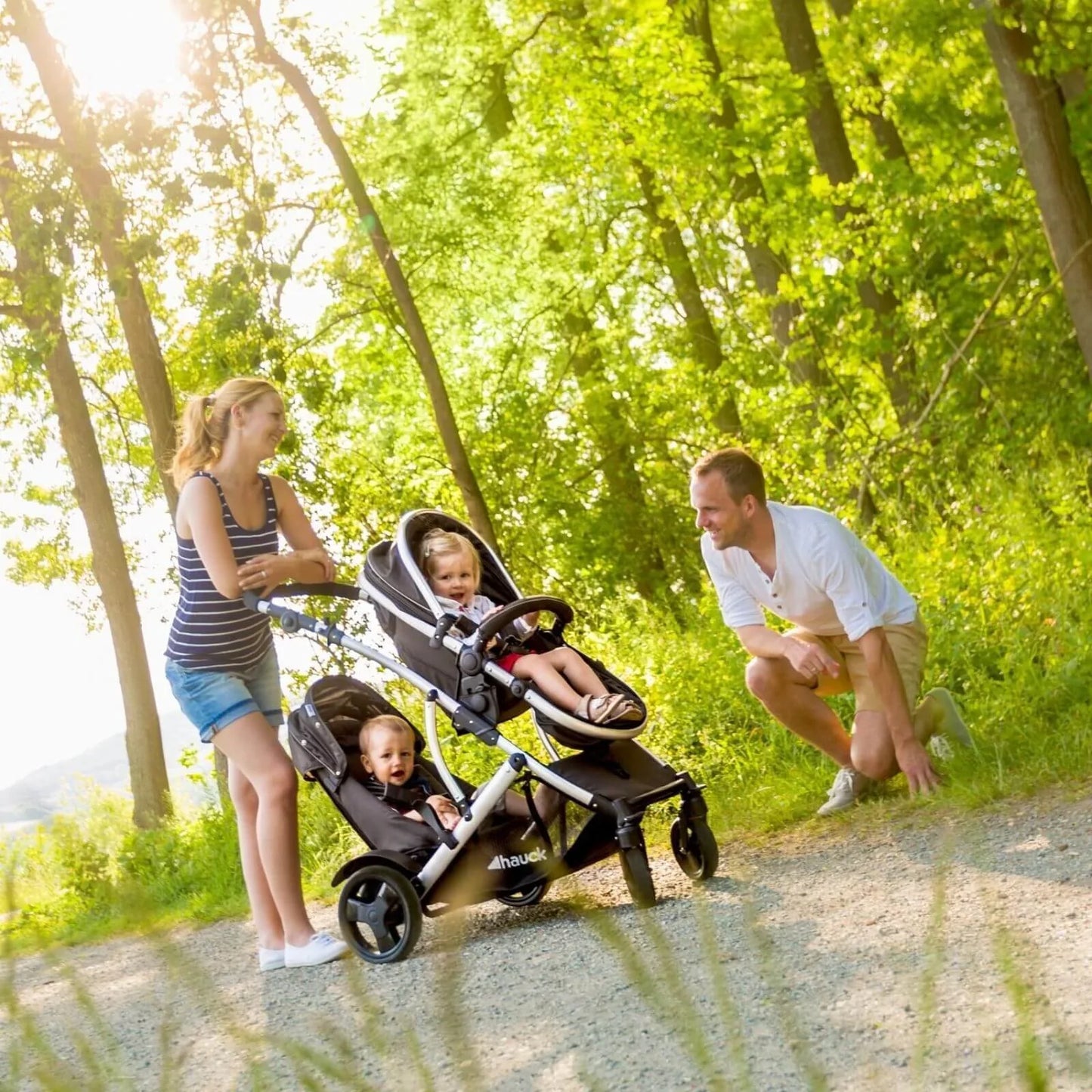 Hauck Duett 2 Tandem Pushchair - Black