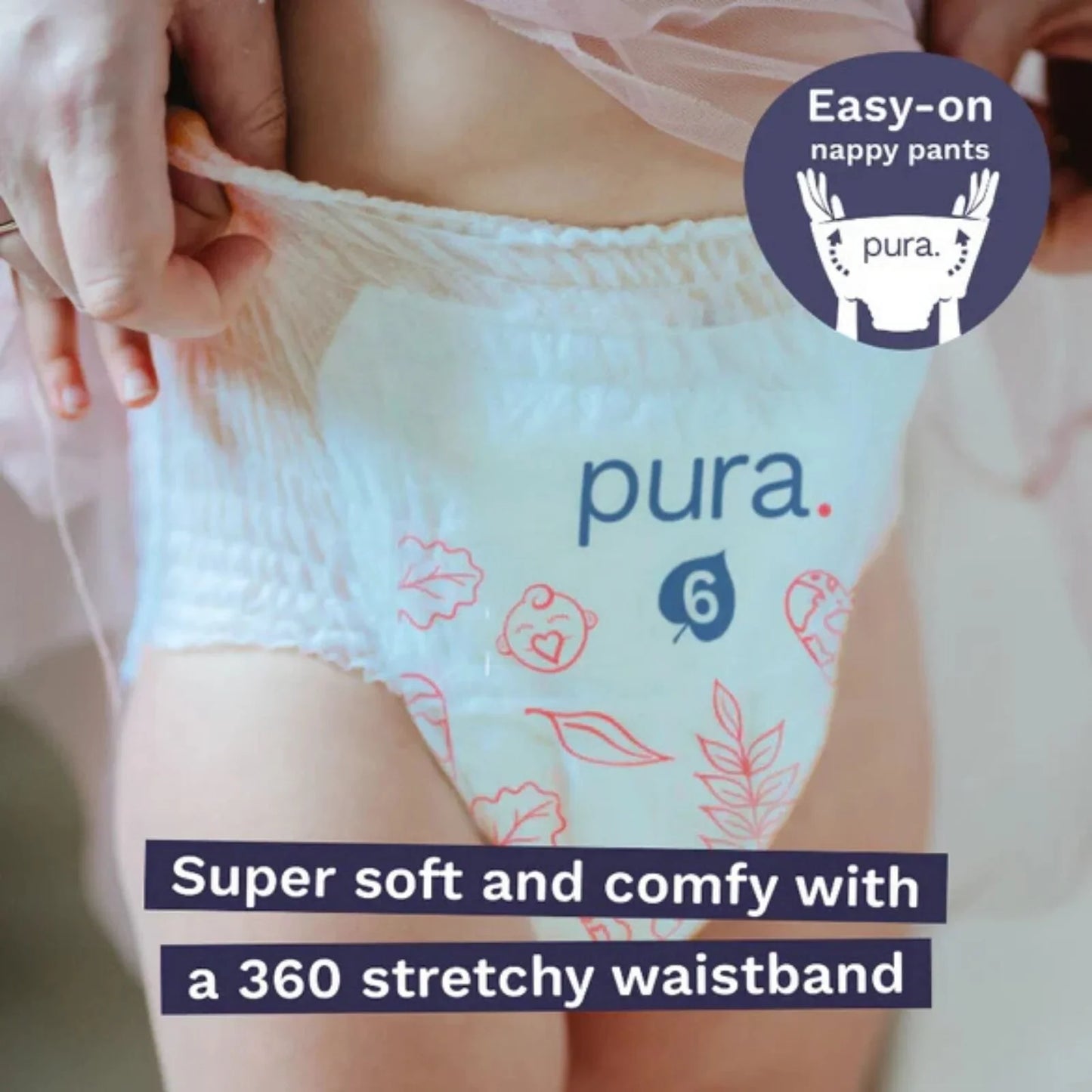 Pura Eco Nappy Pants Size 7 - 16 nappies