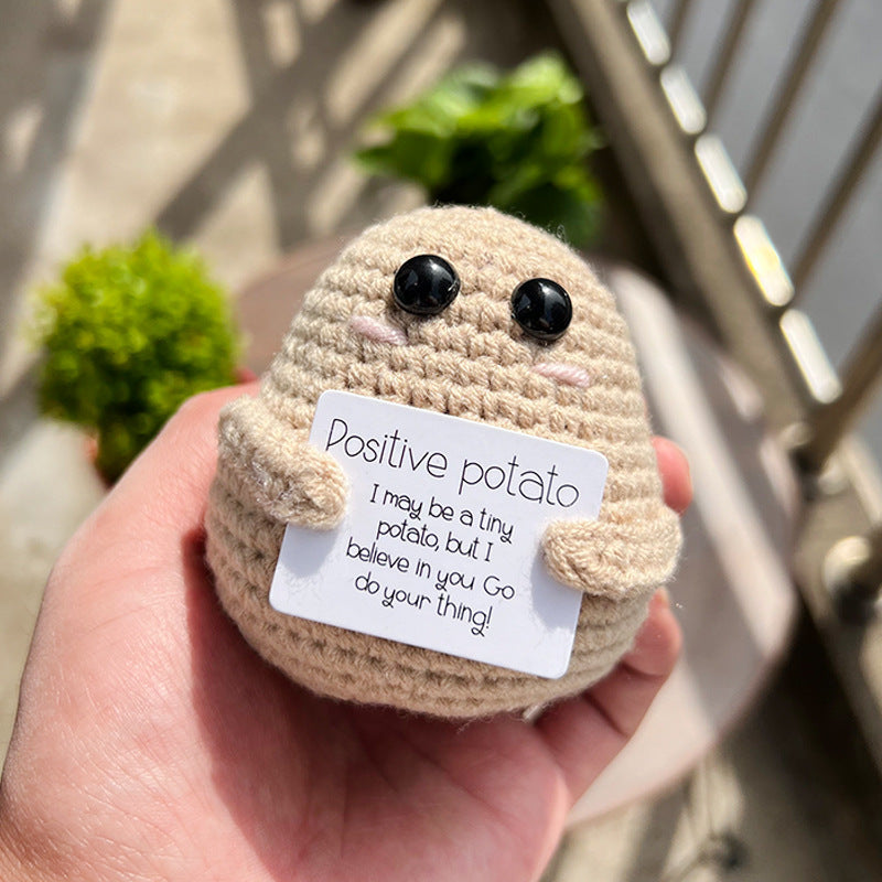 New Cute Positive Energy Emotional Cucumber Pickle Doll Knitting