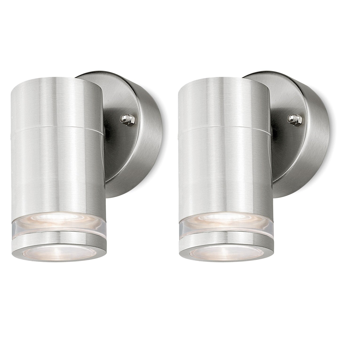 4lite Marinus GU10 Single Direction Outdoor Wall Light without PIR - Stainless Steel