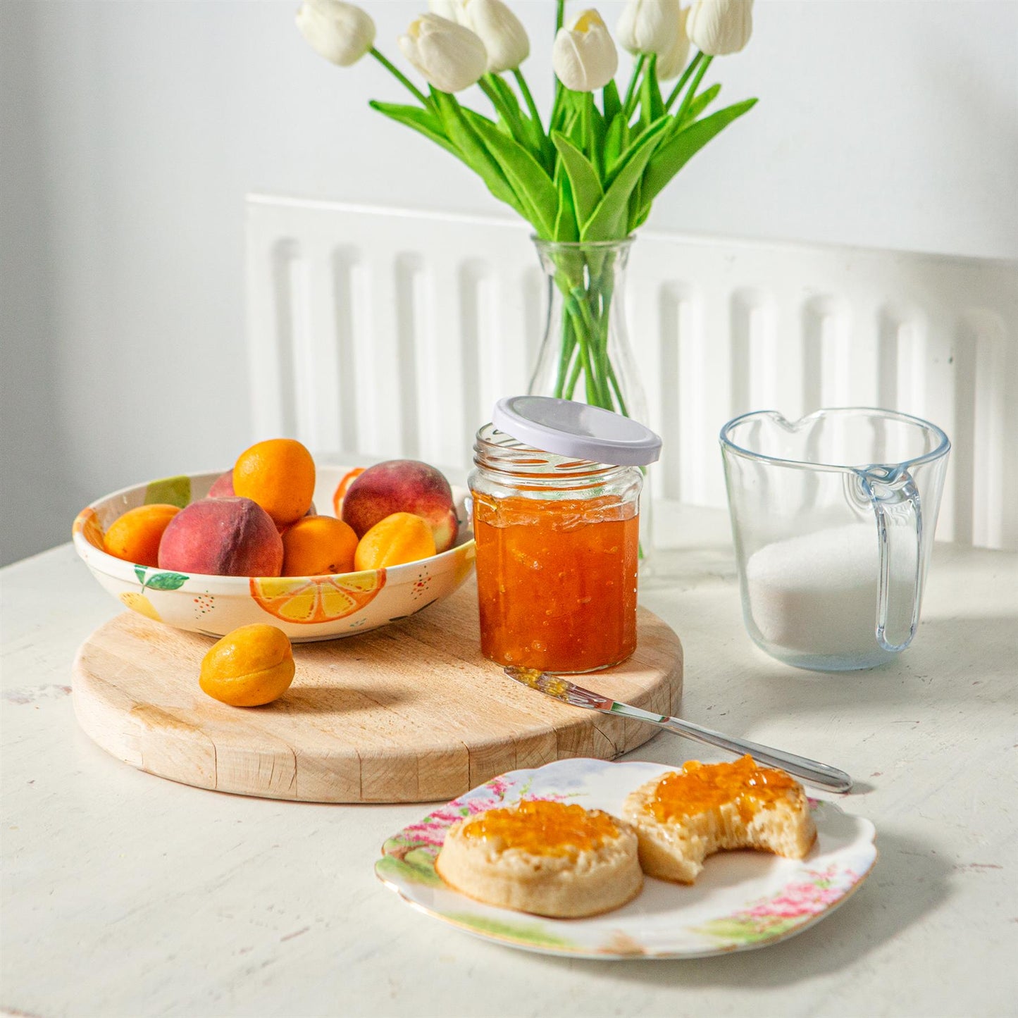 380ml Glass Jam Jars with Lids - Pack of 6