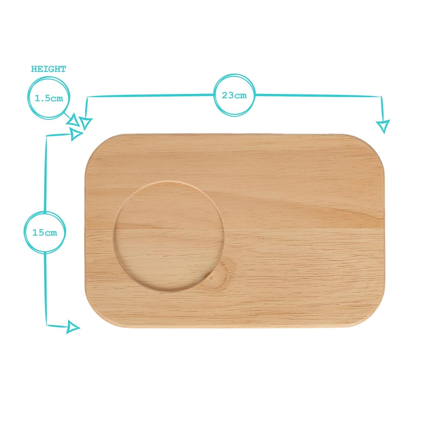 23cm x 15cm Wooden Chopping Board