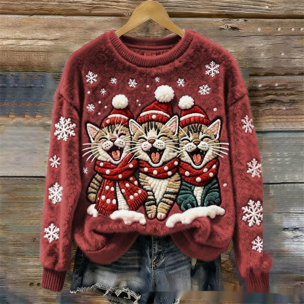 Christmas-themed 3D Digital-print Hoodie