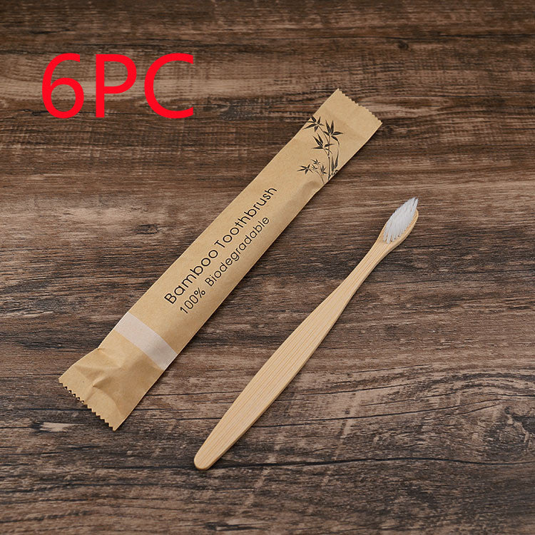 10Pcs Colorful Toothbrush Natural Bamboo Tooth Brush Set Soft Bristle Charcoal Teeth Eco Bamboo Toothbrushes Dental Oral Care