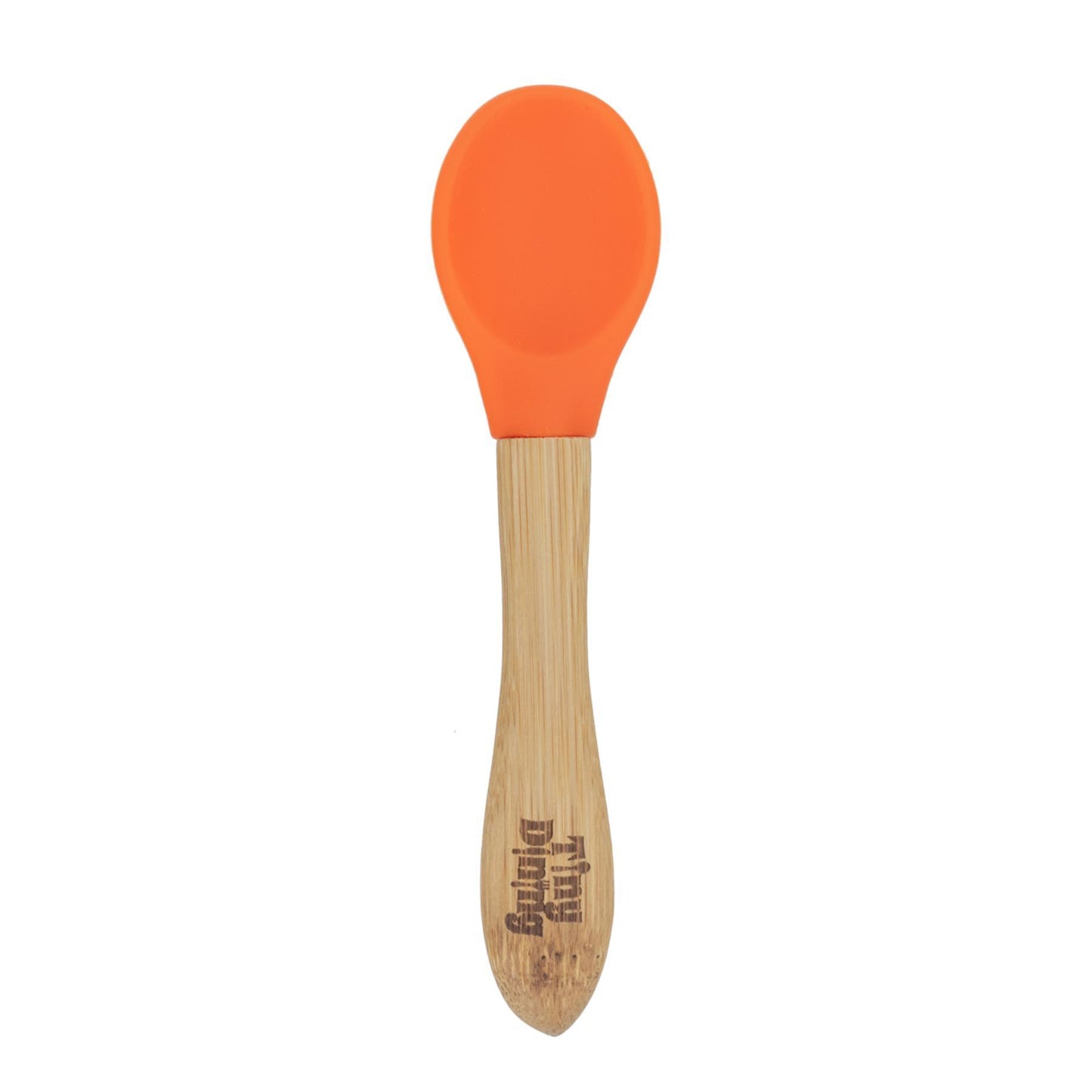 Soft Tip Bamboo Spoon - Silicone Tip