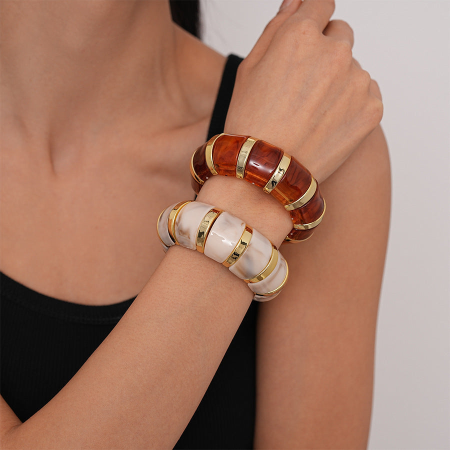 Ins Fashion Acrylic Bracelet Temperament Geometric Jewelry For Women