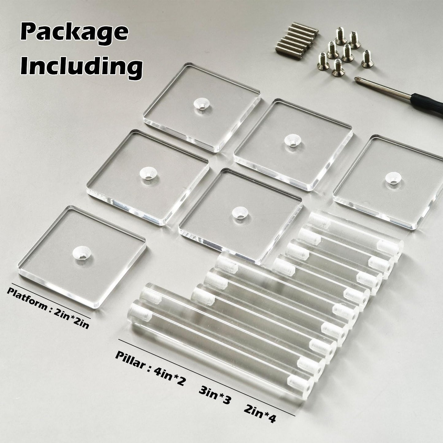 AAiphuwew 3pcs Combat Risers for Flying Miniatures – Adjustable Height Tabletop Riser Set