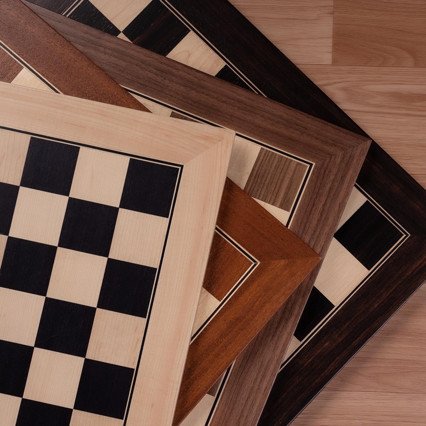 A&A 18.875-Inch Professional Wooden Tournament Chess Board | African Palisander & Maple Inlay | 2-Inch Squares