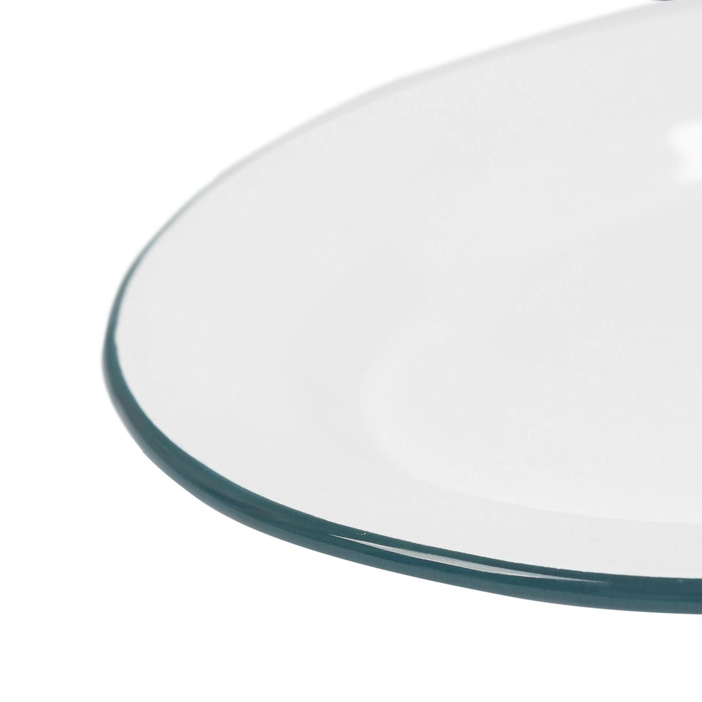 White Enamel Serving Platter - 30cm x 22cm