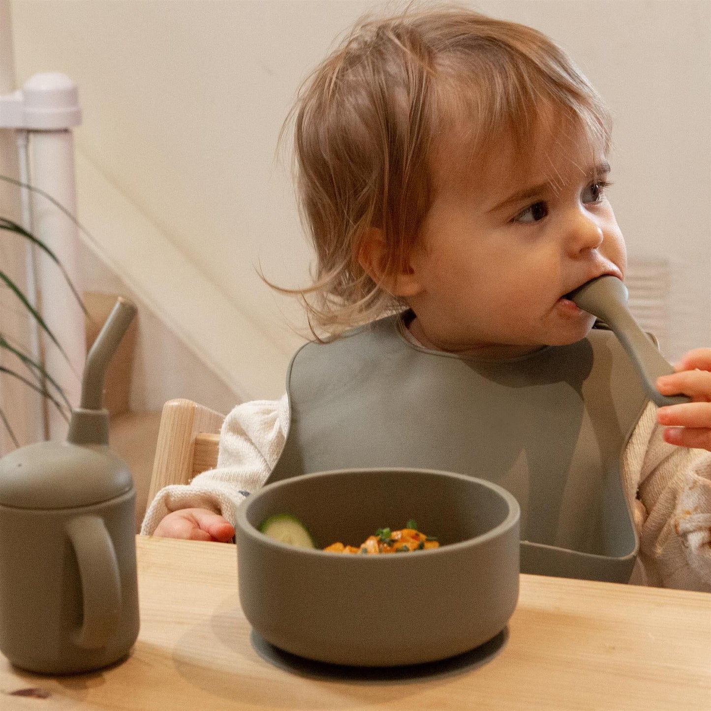 Silicone Baby Suction Bowl with Lid