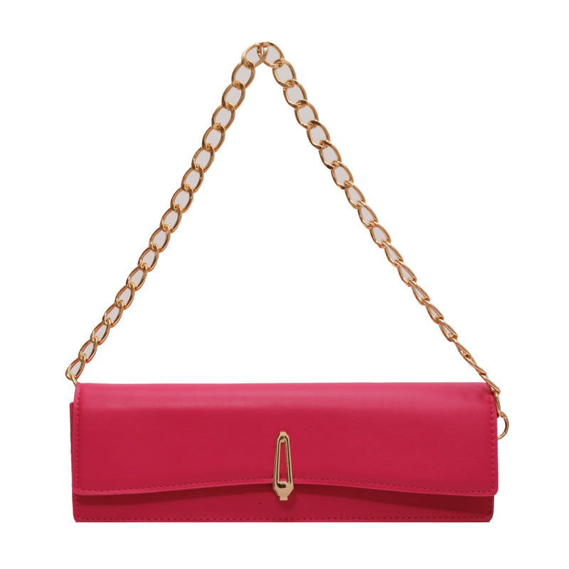 Simple Graceful Western Style Chain Handbag Trendy Cool