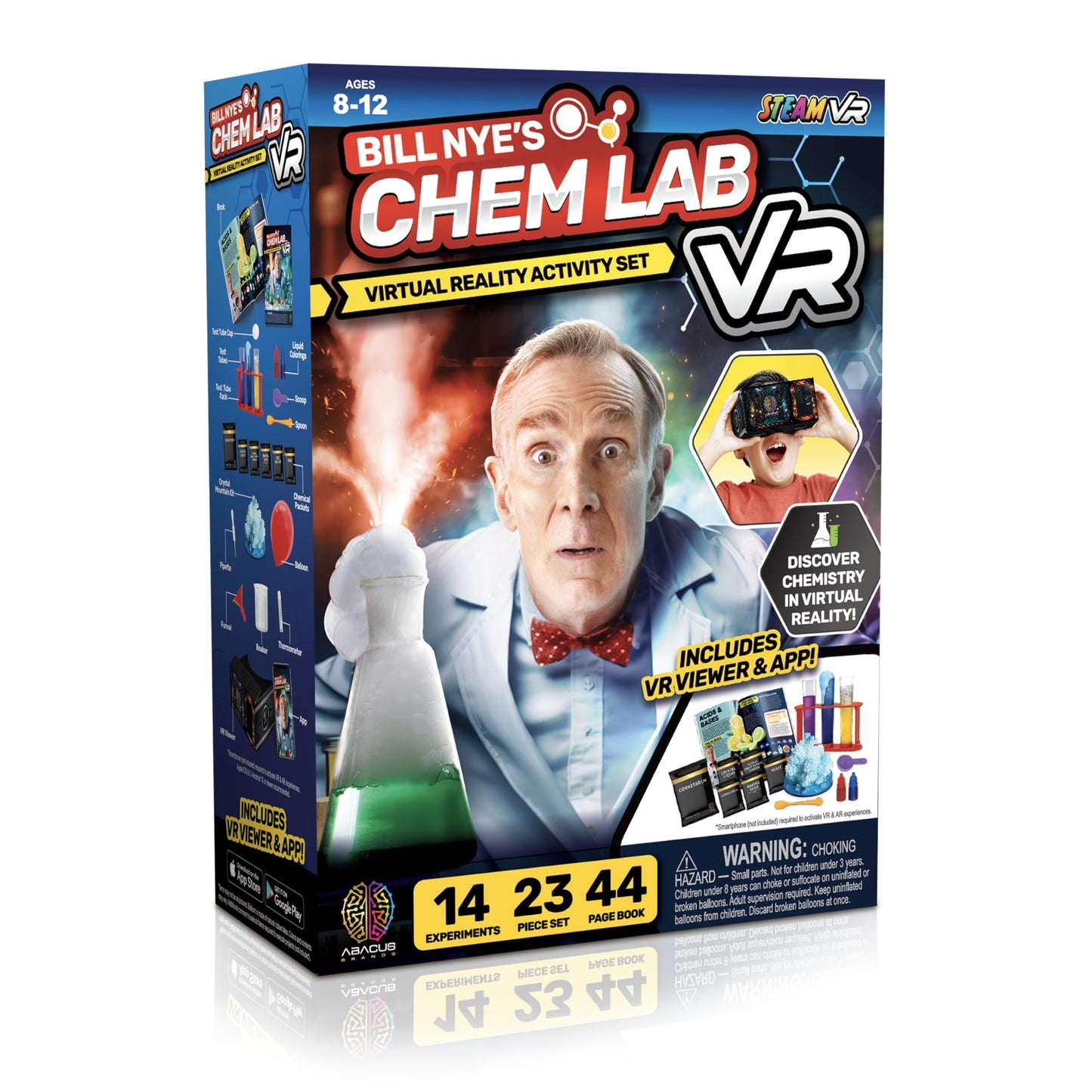Abacus Brands Bill Nye's Science Squad Chem Lab VR Kit for Kids 8+ | Immersive Learning