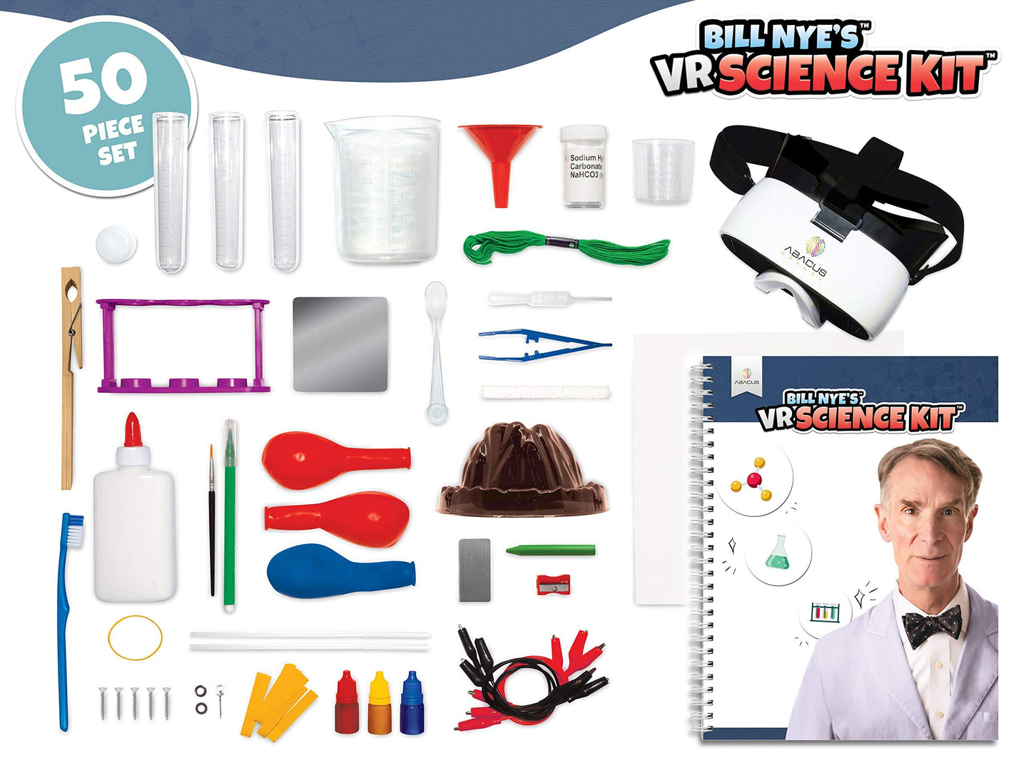 Abacus Brands Bill Nye VR Science Kit - Immersive VR STEM Learning for Kids 8+
