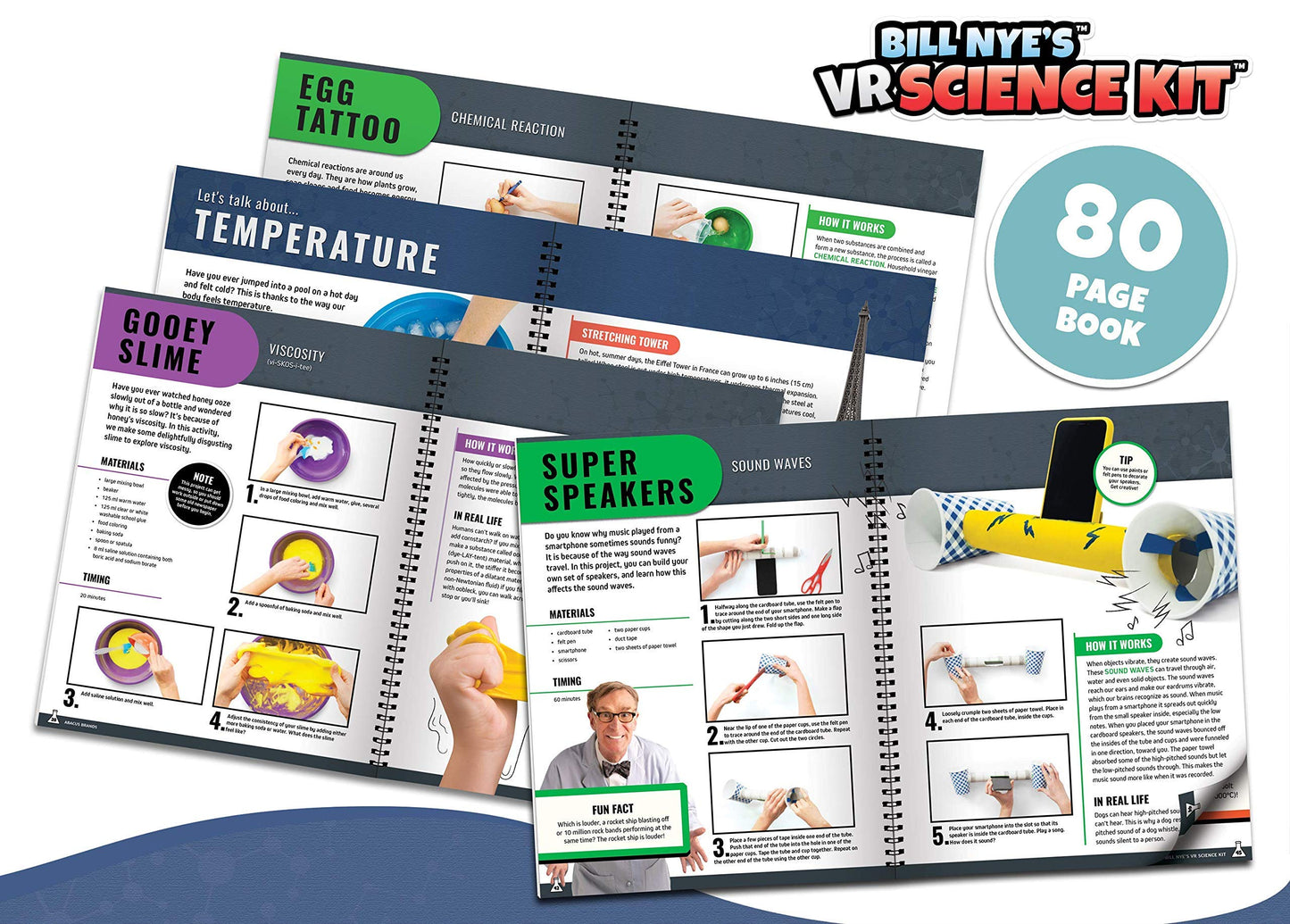 Abacus Brands Bill Nye VR Science Kit - Immersive VR STEM Learning for Kids 8+