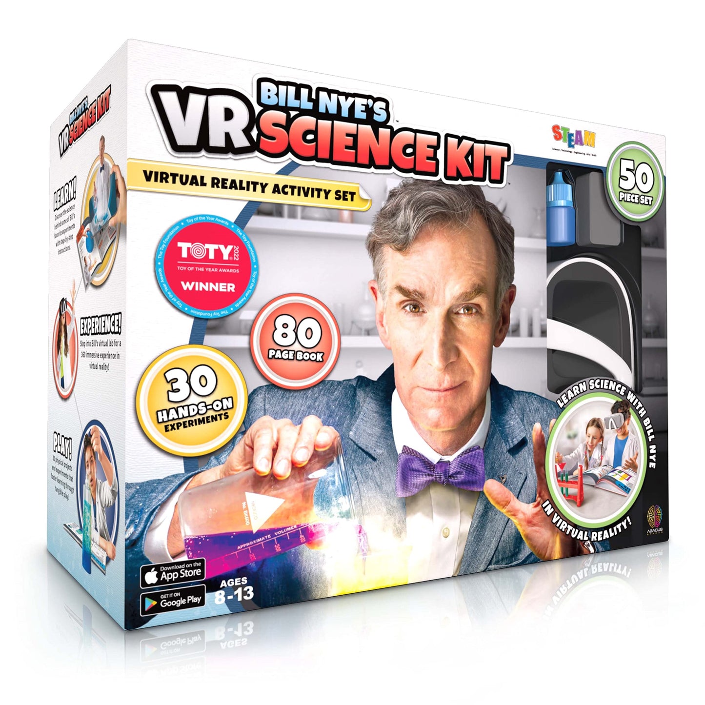 Abacus Brands Bill Nye VR Science Kit - Immersive VR STEM Learning for Kids 8+