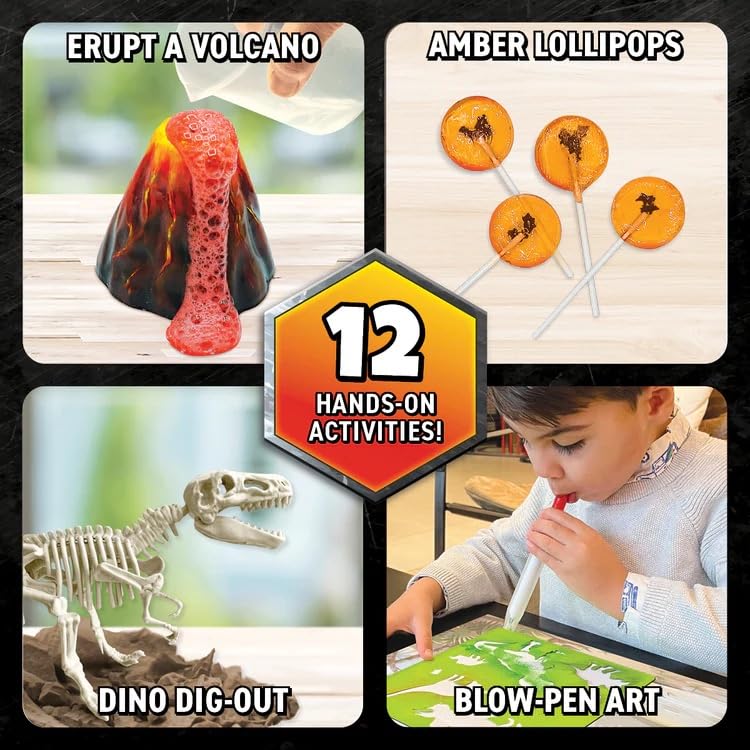 Abacus Brands Professor Maxwell's VR Dinosaurs – VR/AR Science Kit for Kids 7+