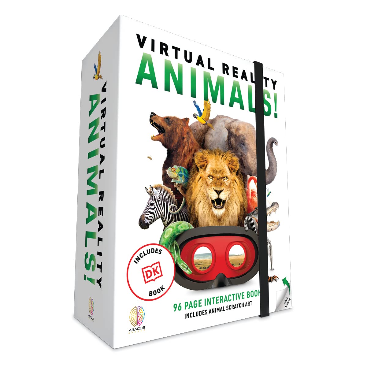 Abacus Brands Virtual Reality Animals Gift Box — Interactive VR Book & STEM Kit (Ages 8+)