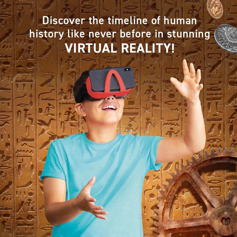 Abacus Brands VR History! Illustrated Interactive VR Book & STEM Activity Set for Ages 8+