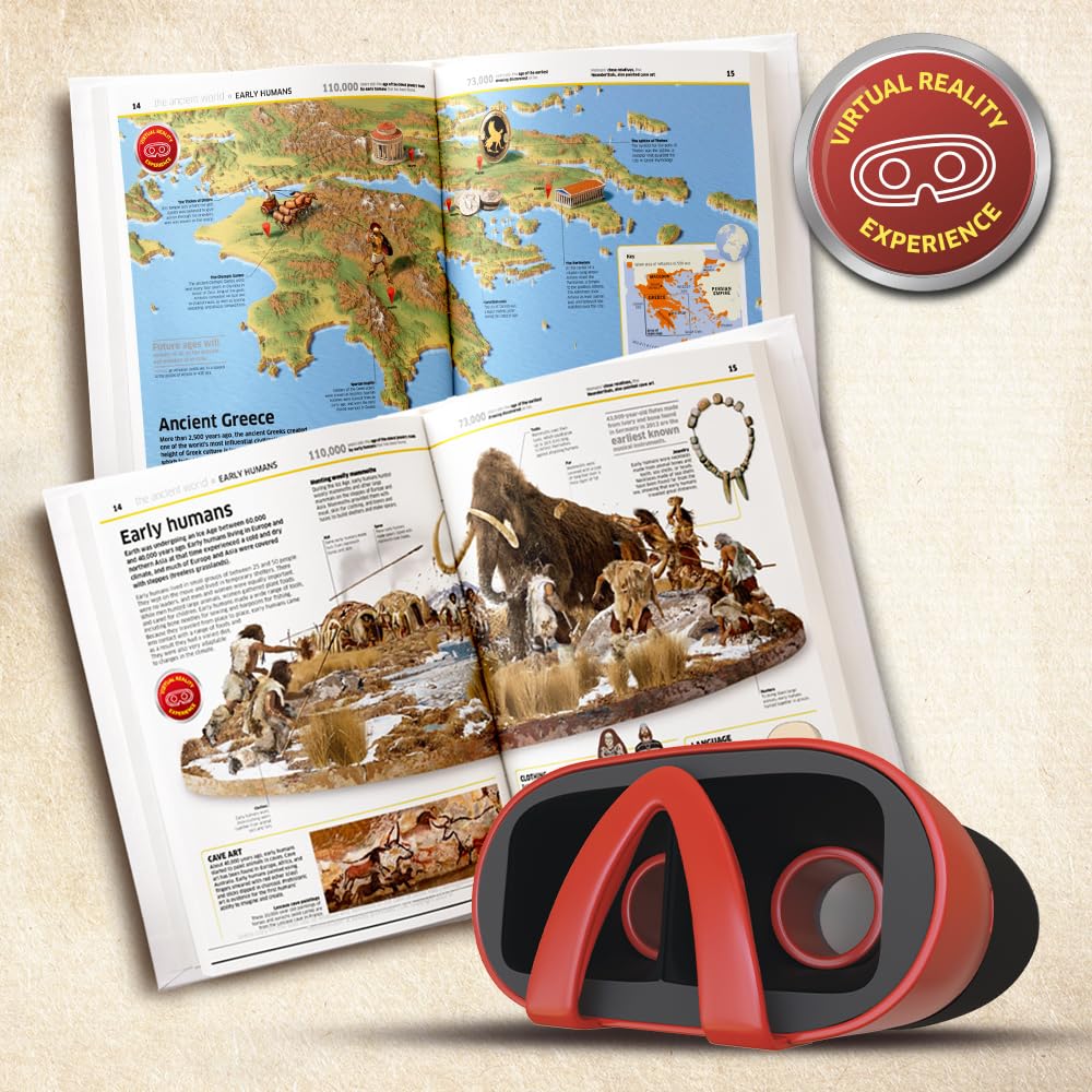 Abacus Brands VR History! Illustrated Interactive VR Book & STEM Activity Set for Ages 8+