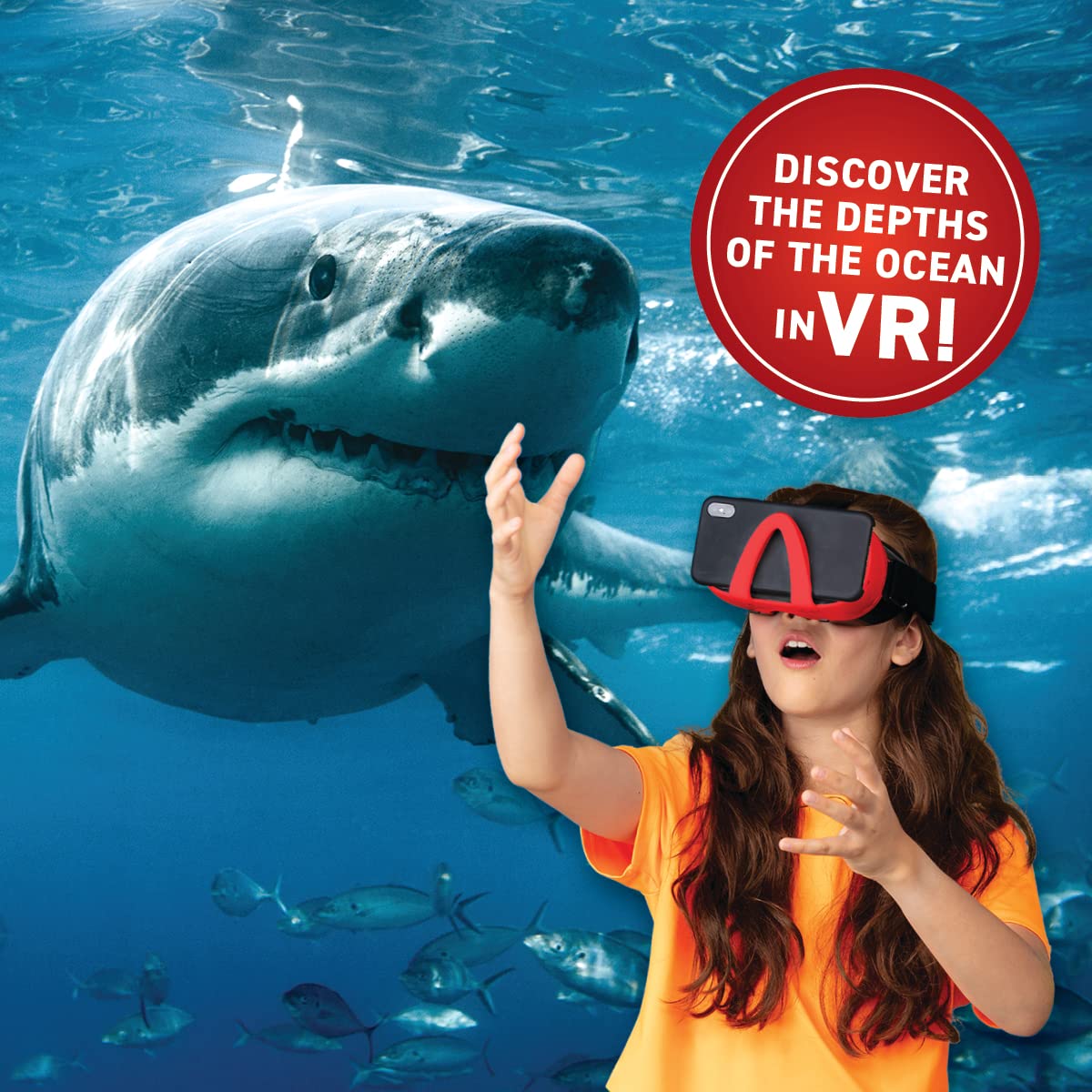 Abacus Brands Virtual Reality Oceans Gift Box - Interactive Ocean VR Book & STEM Activity Set (Ages 8+)