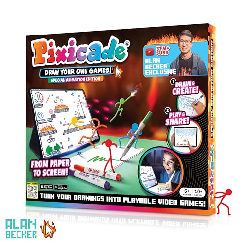 Pixicade Special Animation Edition — Turn Drawings Into Playable Games with Alan Becker | Abacus Brands