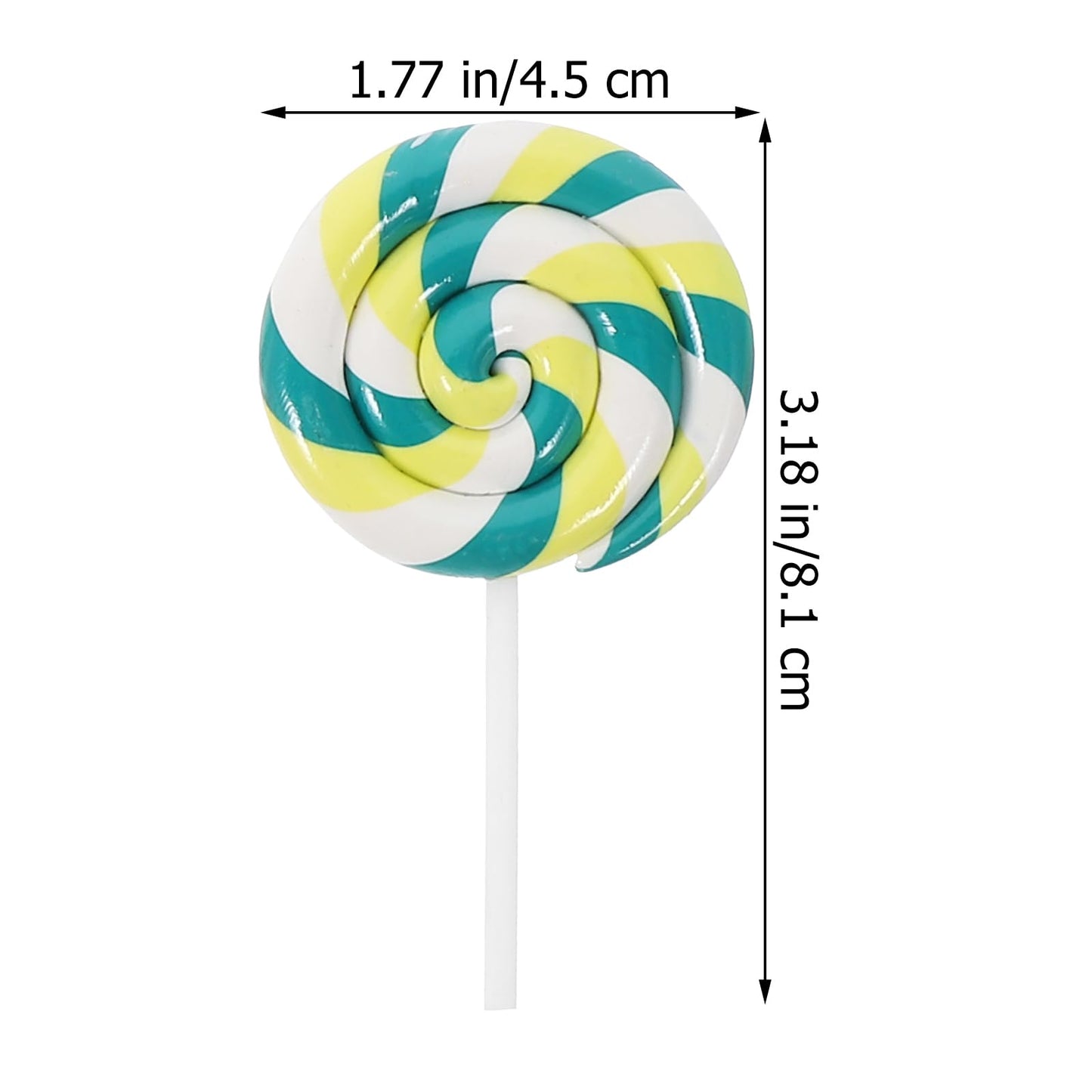 Abaodam 5Pcs Large Simulation Lollipop Prop – Giant Candy Photo Booth Decor for Parties