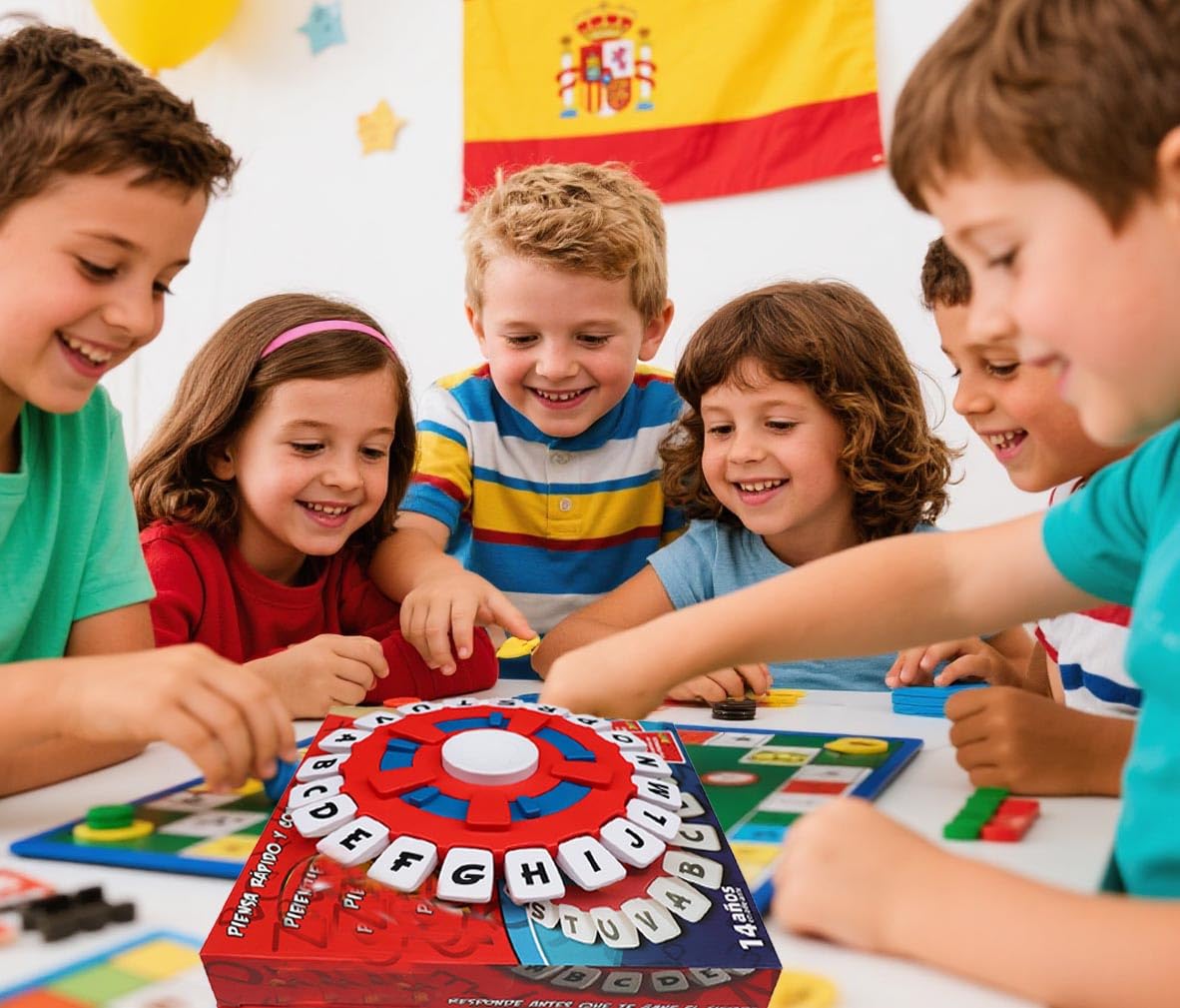 Abcrelax Letters Spanish Edition – Think A Words Board Game