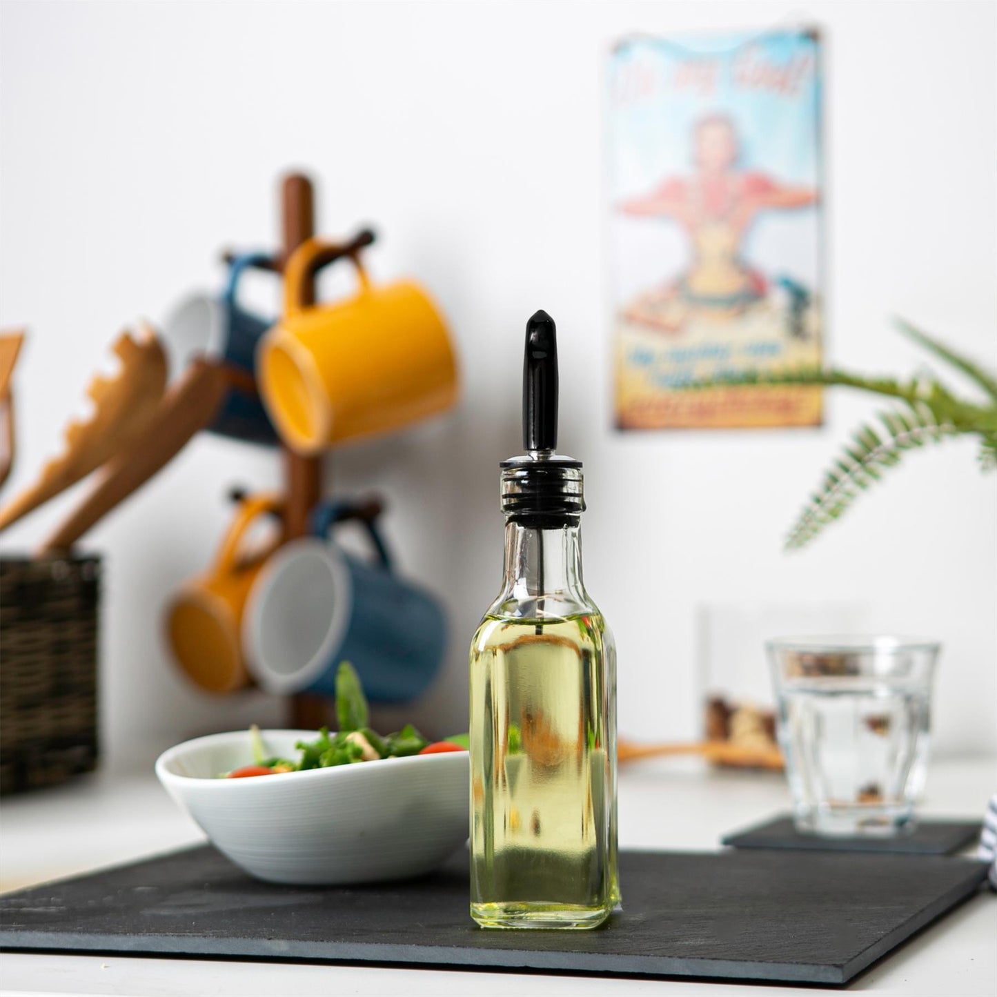Olive Oil Bottle Pourer Dust Caps - Black - Pack of 10