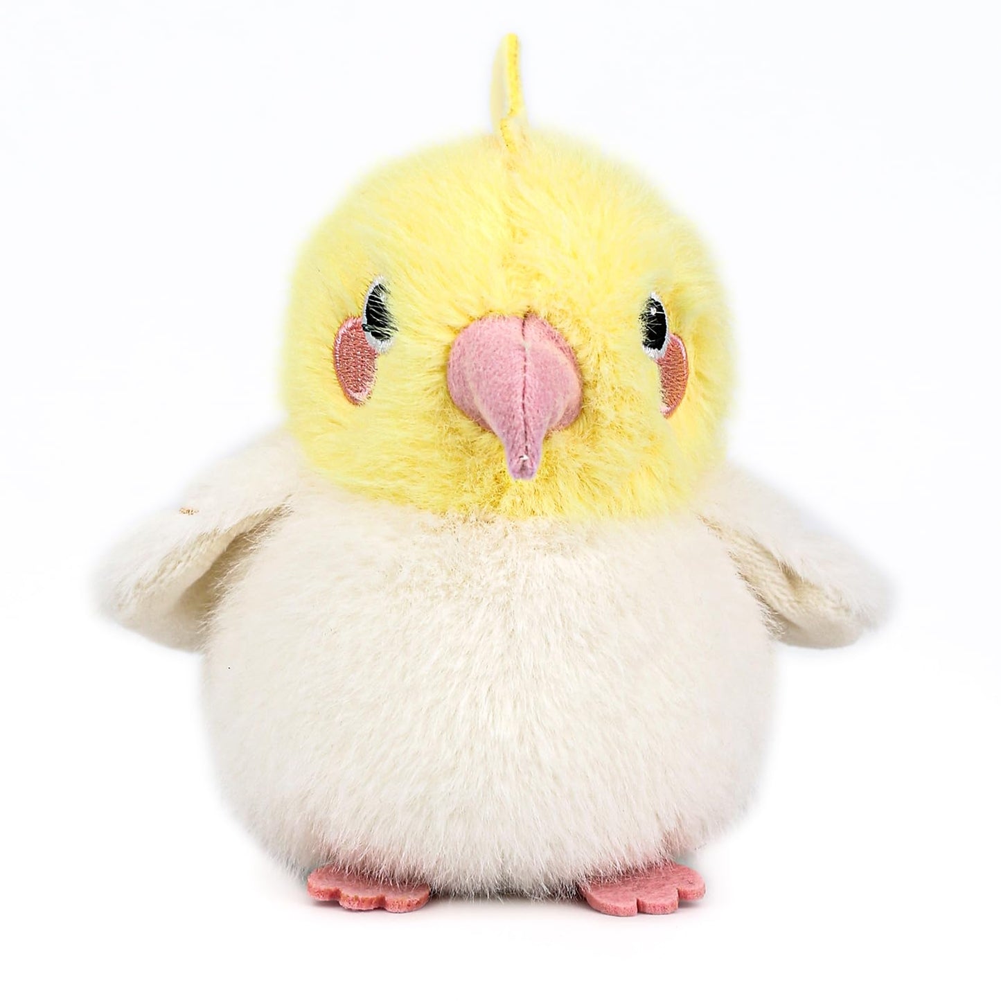 ABEARCAR 4.7-Inch Cockatiel Plush – Realistic Yellow Bird Stuffed Toy, Gift for Kids & Friends