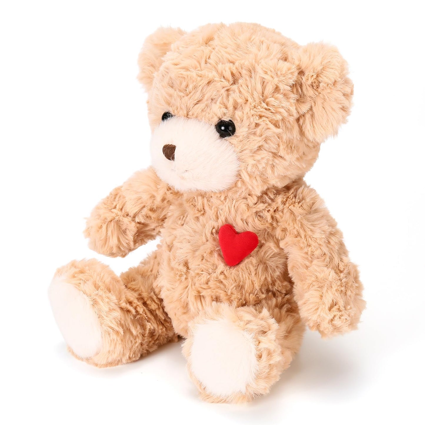 ABEARCAR Red Heart Teddy Bear Plush – 23 cm Soft Gift for Kids & Girlfriend | Valentine’s Day, Christmas