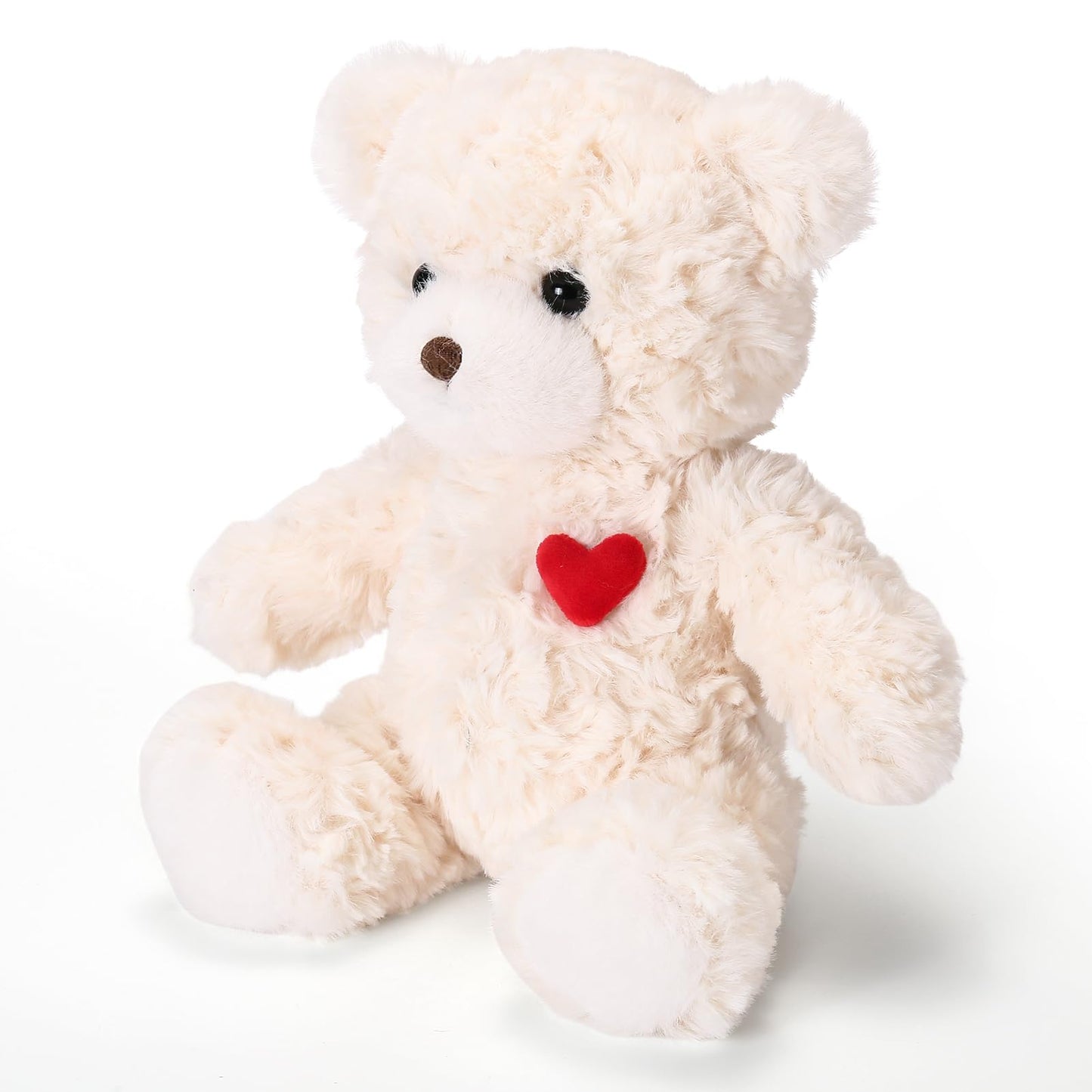 ABEARCAR Red Heart Teddy Bear Plush – 23cm Soft Gift for Valentine’s Day, Christmas & Kids