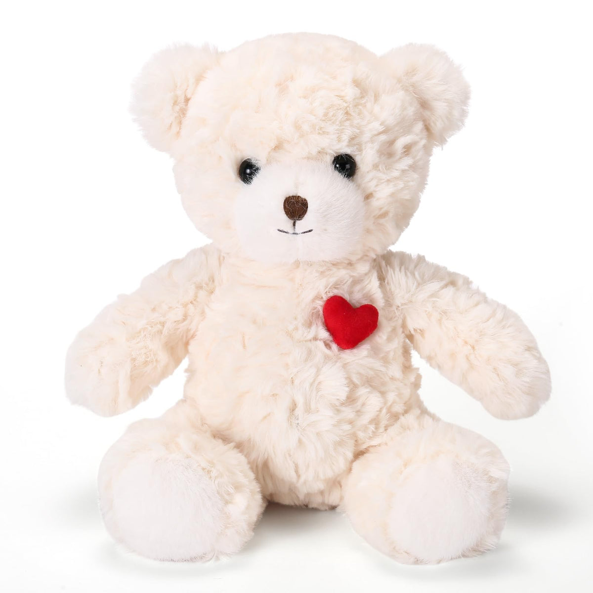 ABEARCAR Red Heart Teddy Bear Plush – 23cm Soft Gift for Valentine’s Day, Christmas & Kids