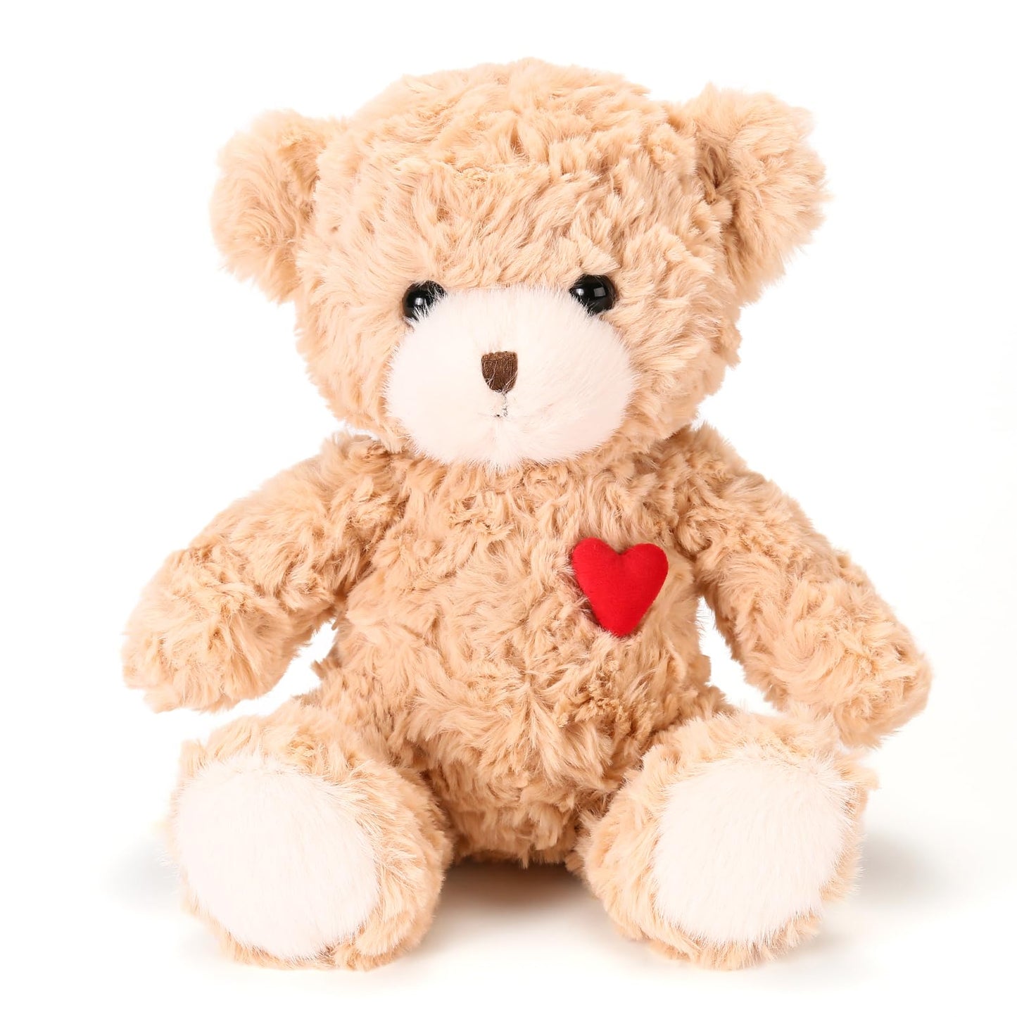 ABEARCAR Red Heart Teddy Bear Plush – 23 cm Soft Gift for Kids & Girlfriend | Valentine’s Day, Christmas