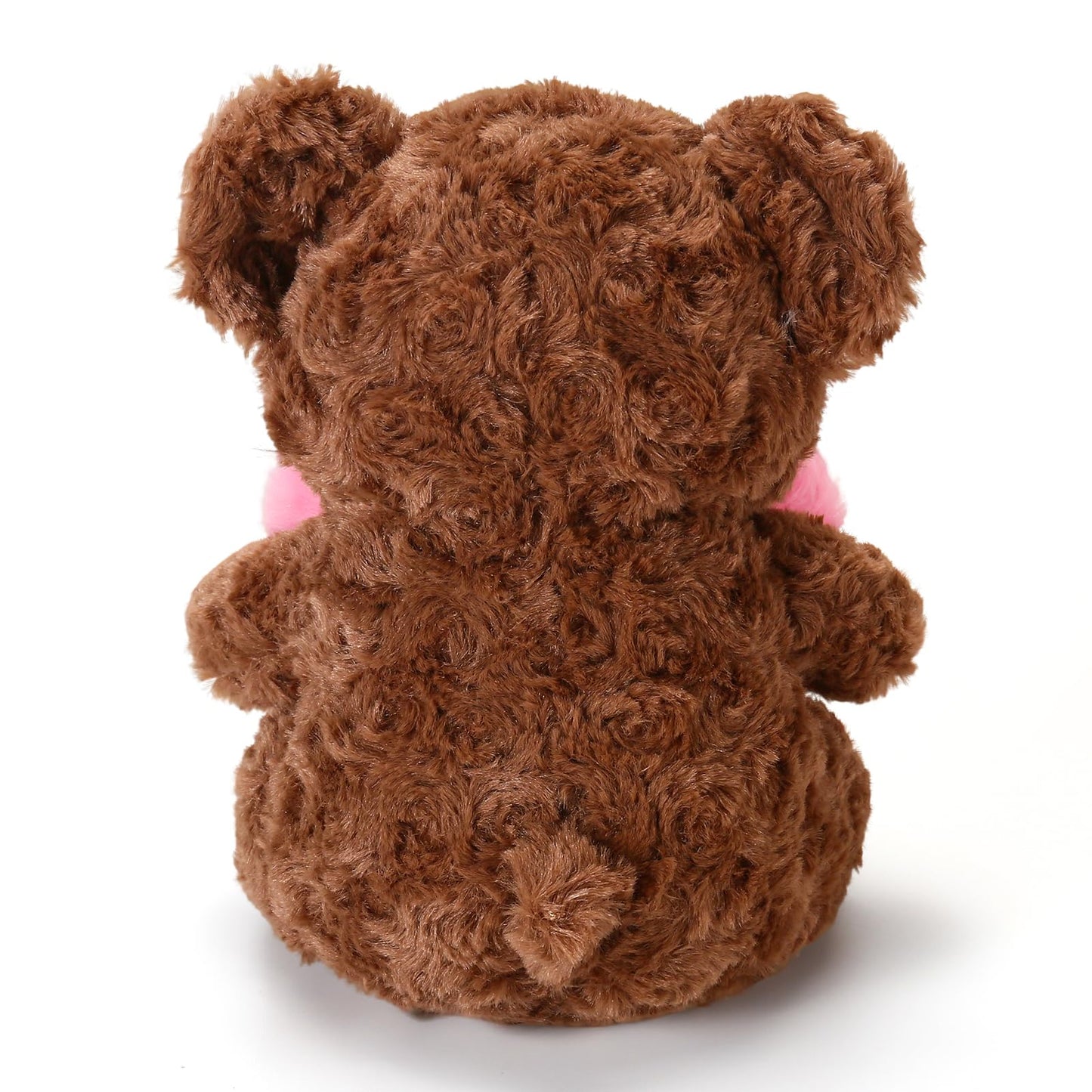 ABEARCAR Pink Heart Teddy Bear Plush – 20cm Cute Gift for Kids & Valentines