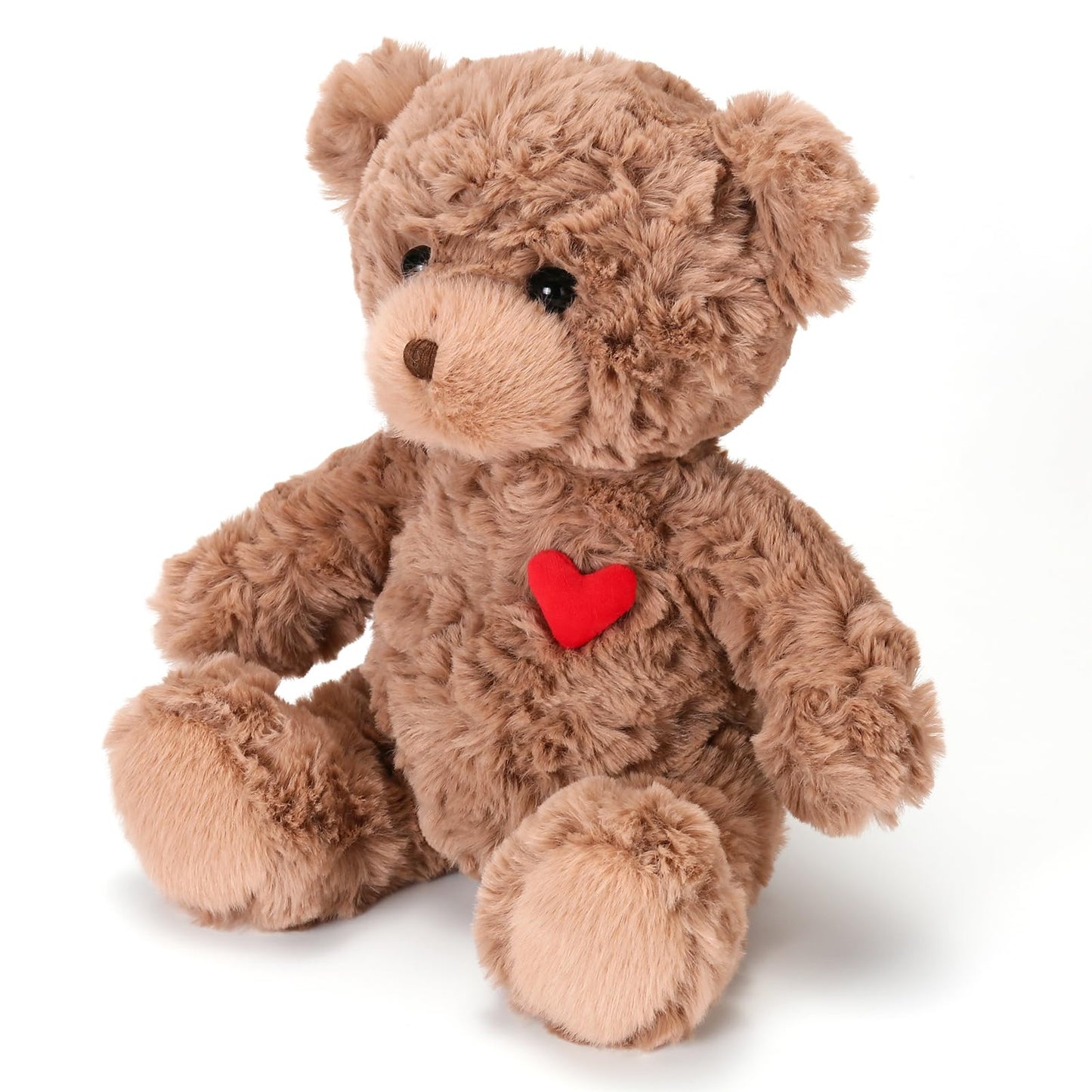 ABEARCAR Red Heart Teddy Bear Plush – 23cm Cute Plush Toy Gift for Kids & Loved Ones