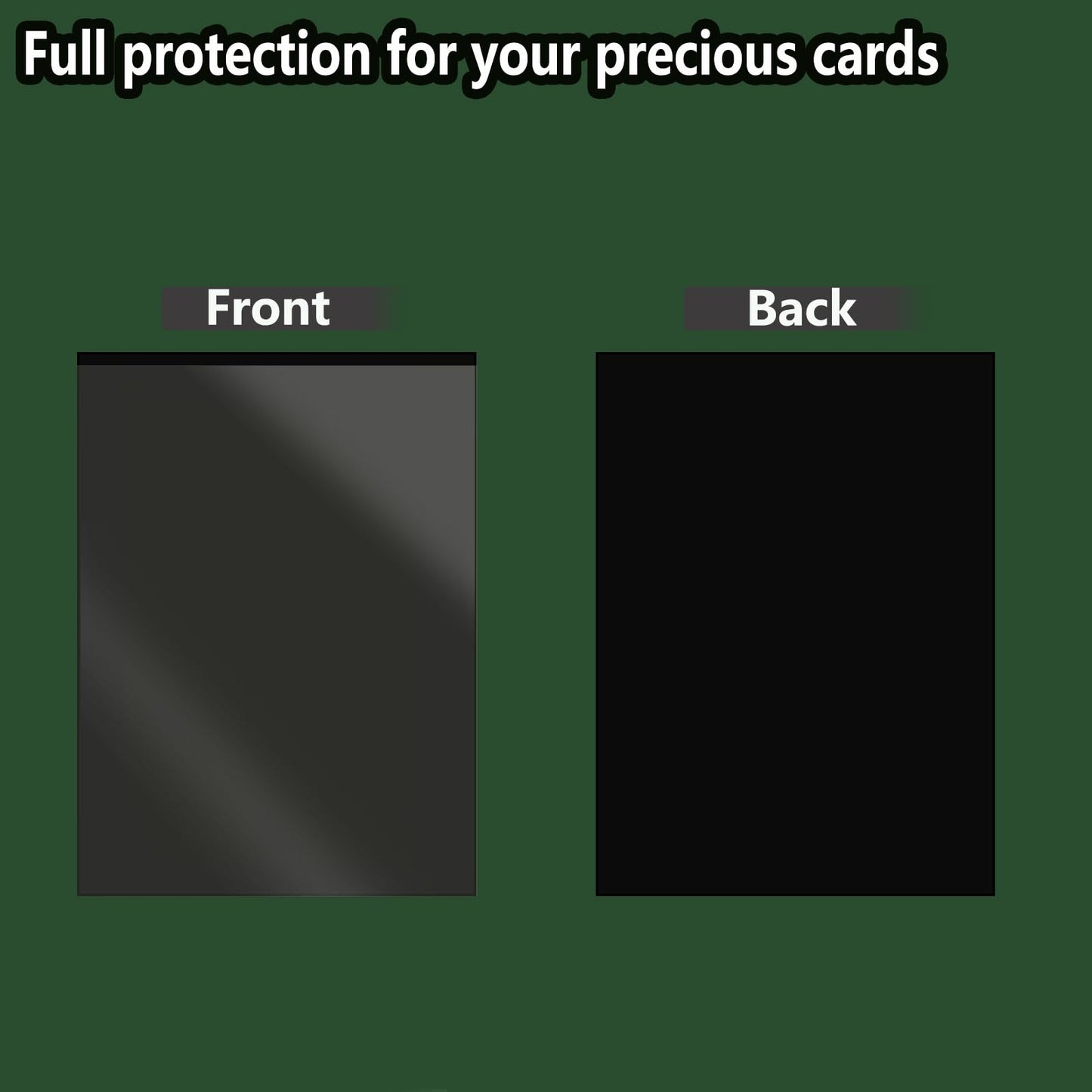 Abejita 300 Count Black Card Sleeves – 66 x 91 mm for MTG, Yu-Gi-Oh, Baseball Cards